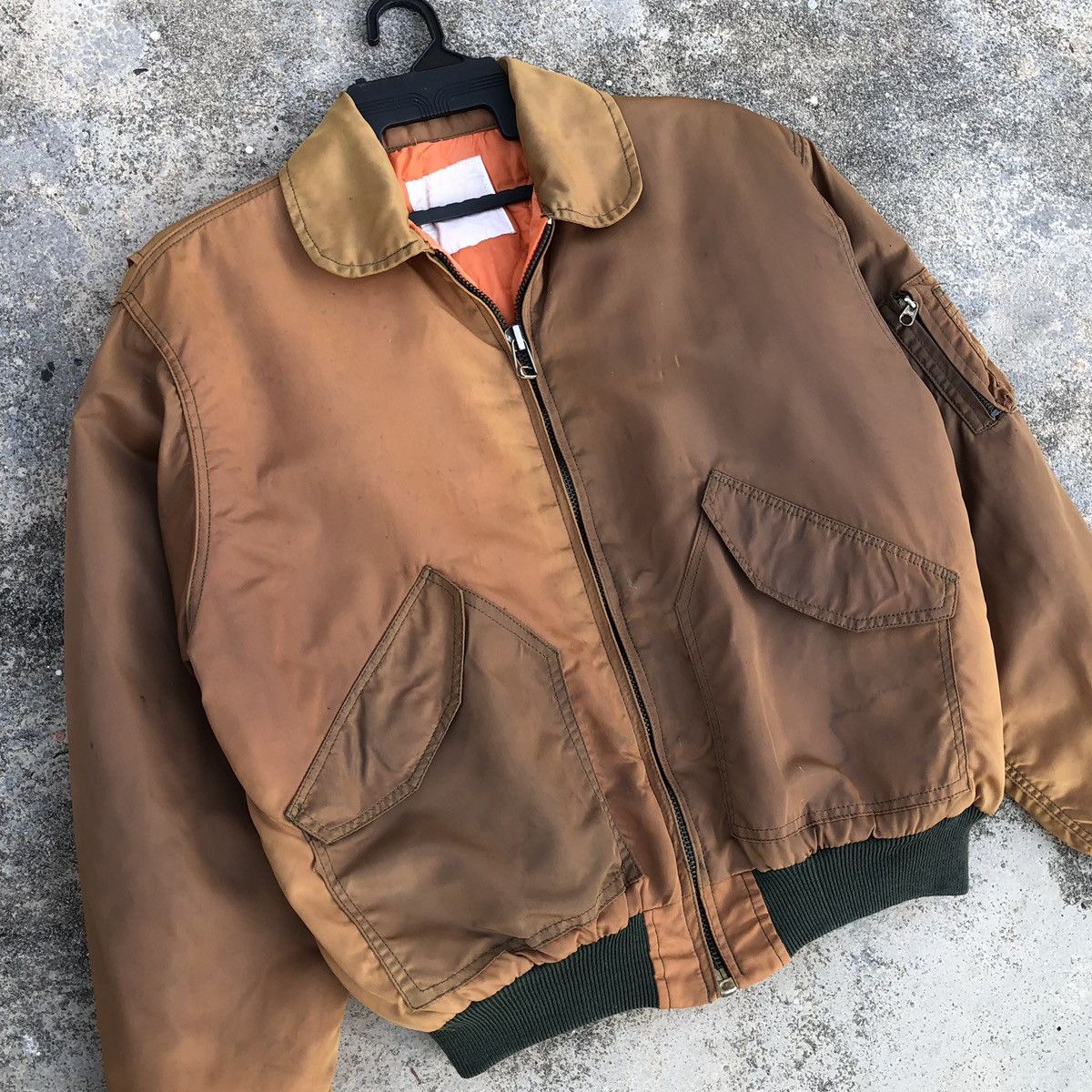 Vintage Vintage Flyer’s Man Intermediate CWU 45P Faded Bomber Jacket Size US L / EU 52-54 / 3 - 2 Thumbnail