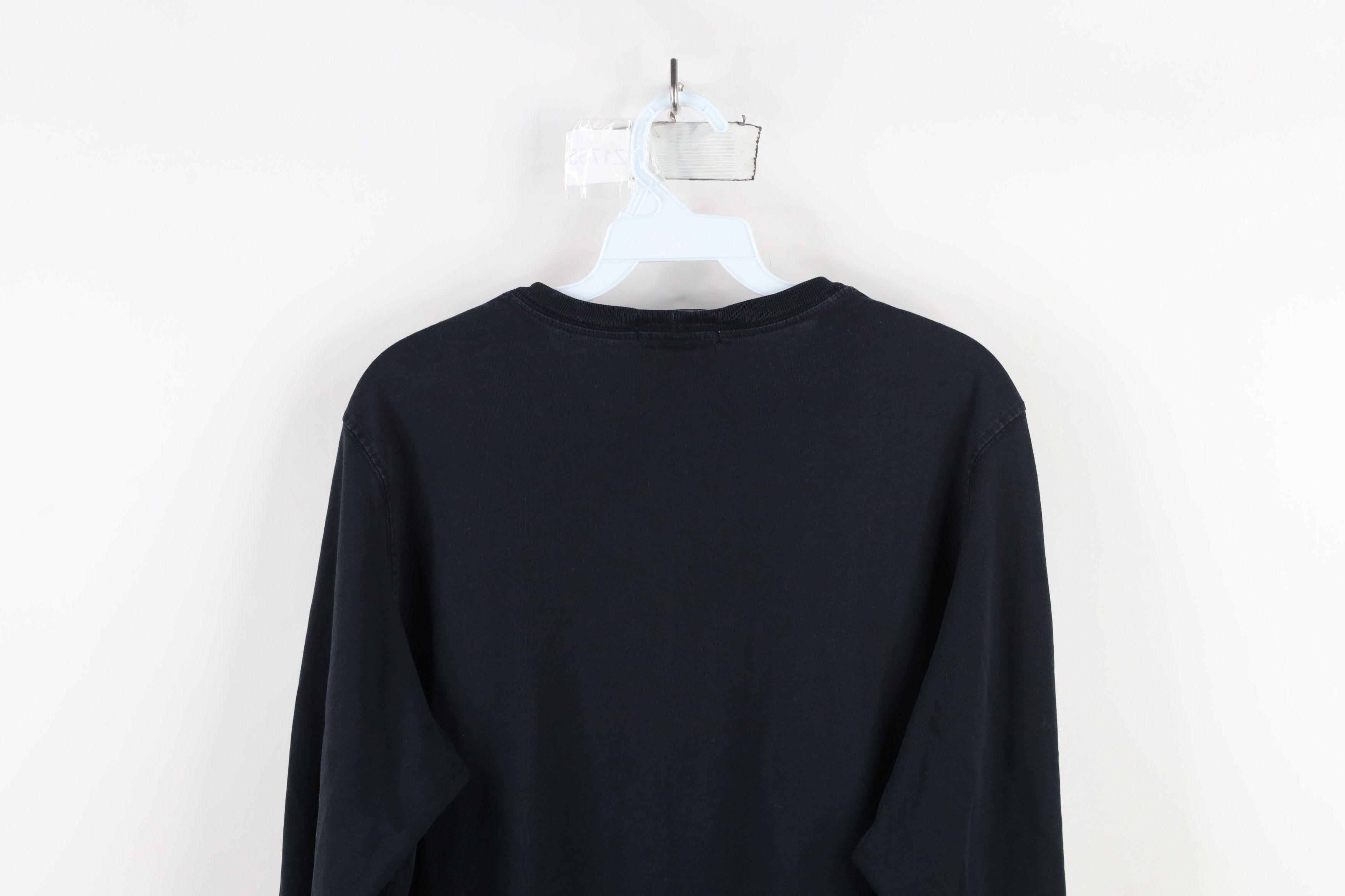 Lands' End × Vintage Vintage 90s Lands End Blank Long Sleeve T-Shirt Black Cotton Size L / US 10 / IT 46 - 8 Thumbnail