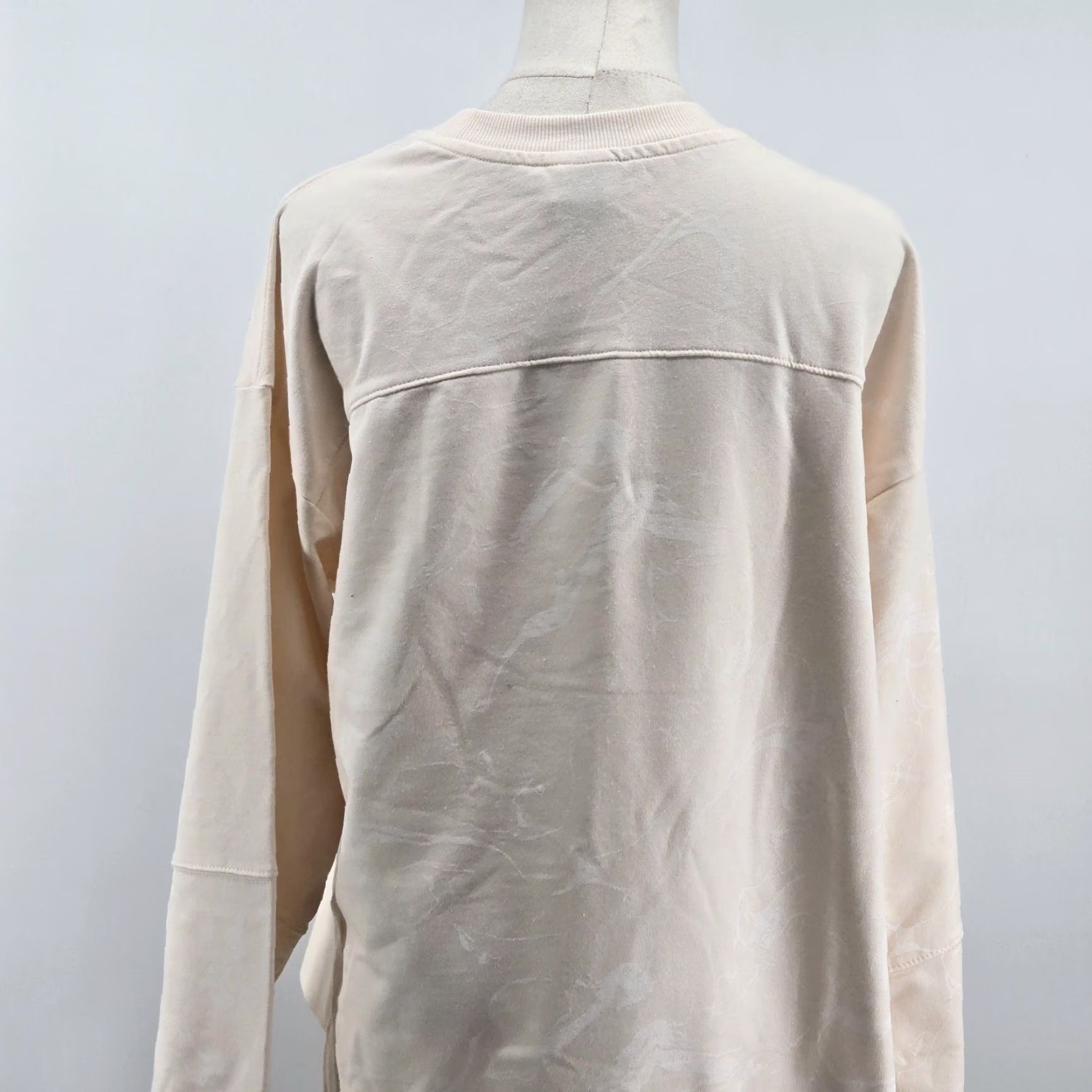 Vintage All In Motion Sweatshirt Womens M White Pullover Fleece Oversized Relaxed Fit Size M / US 6-8 / IT 42-44 - 7 Thumbnail