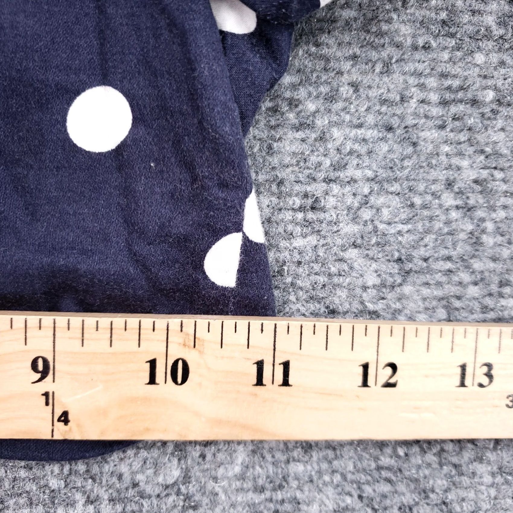 Michael Kors Michael Kors Shorts Womens 10 Blue Chino Polka Dots Mid Rise Medium Wash Zip Fly (Regular) Size 32" / US 10 / IT 46 - 3 Thumbnail