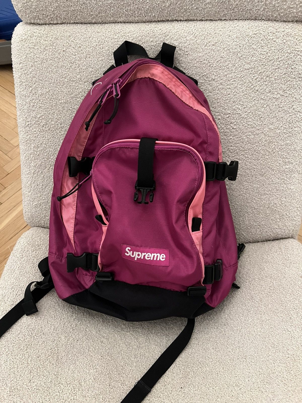 Supreme Supreme FW19 Backpack cordura magenta Size ONE SIZE - 2 Thumbnail