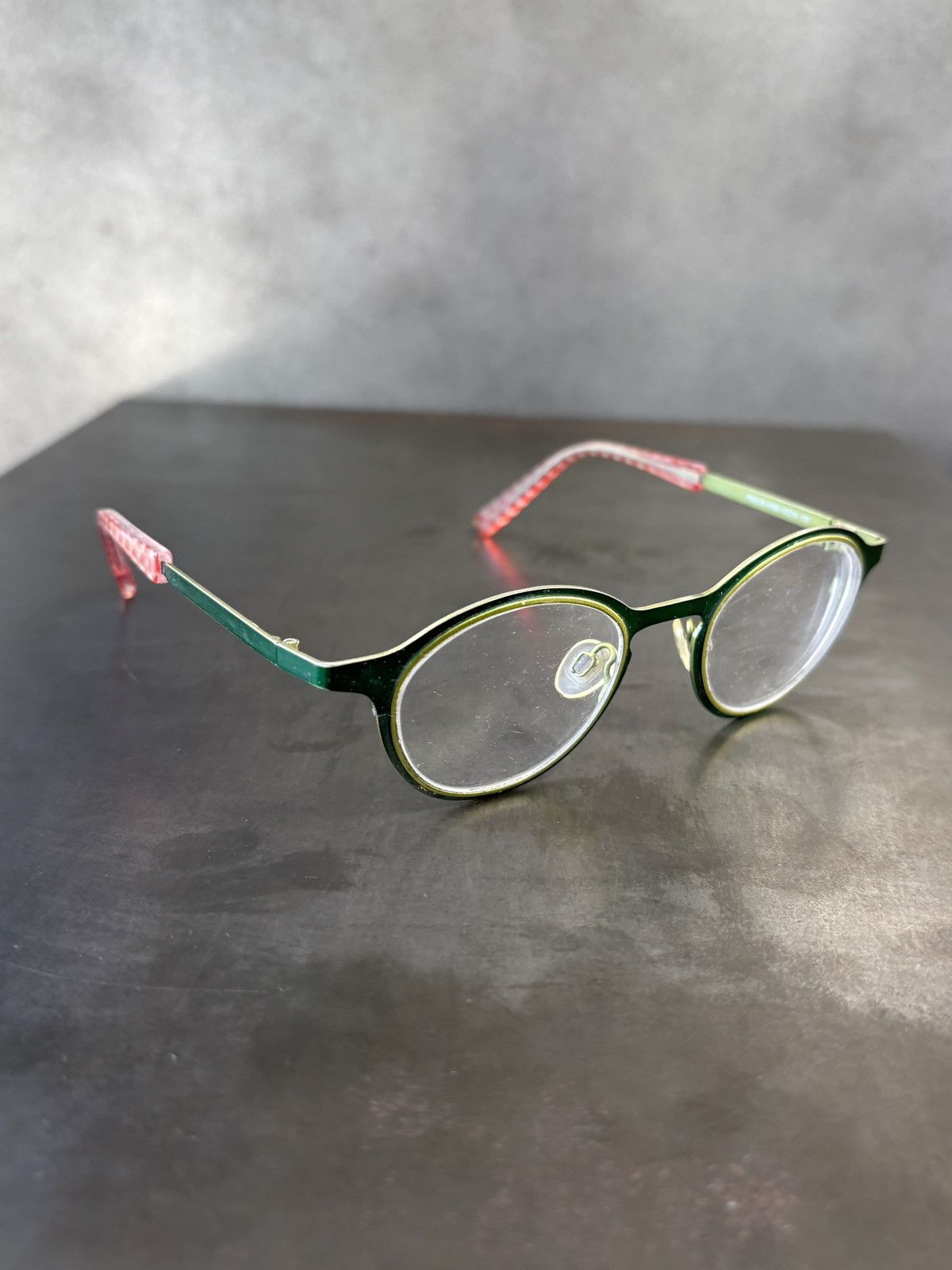Designer Jean Lafont Paris Frames Green Metal Rebus 4030 Eyeglasses Size ONE SIZE - 3 Thumbnail