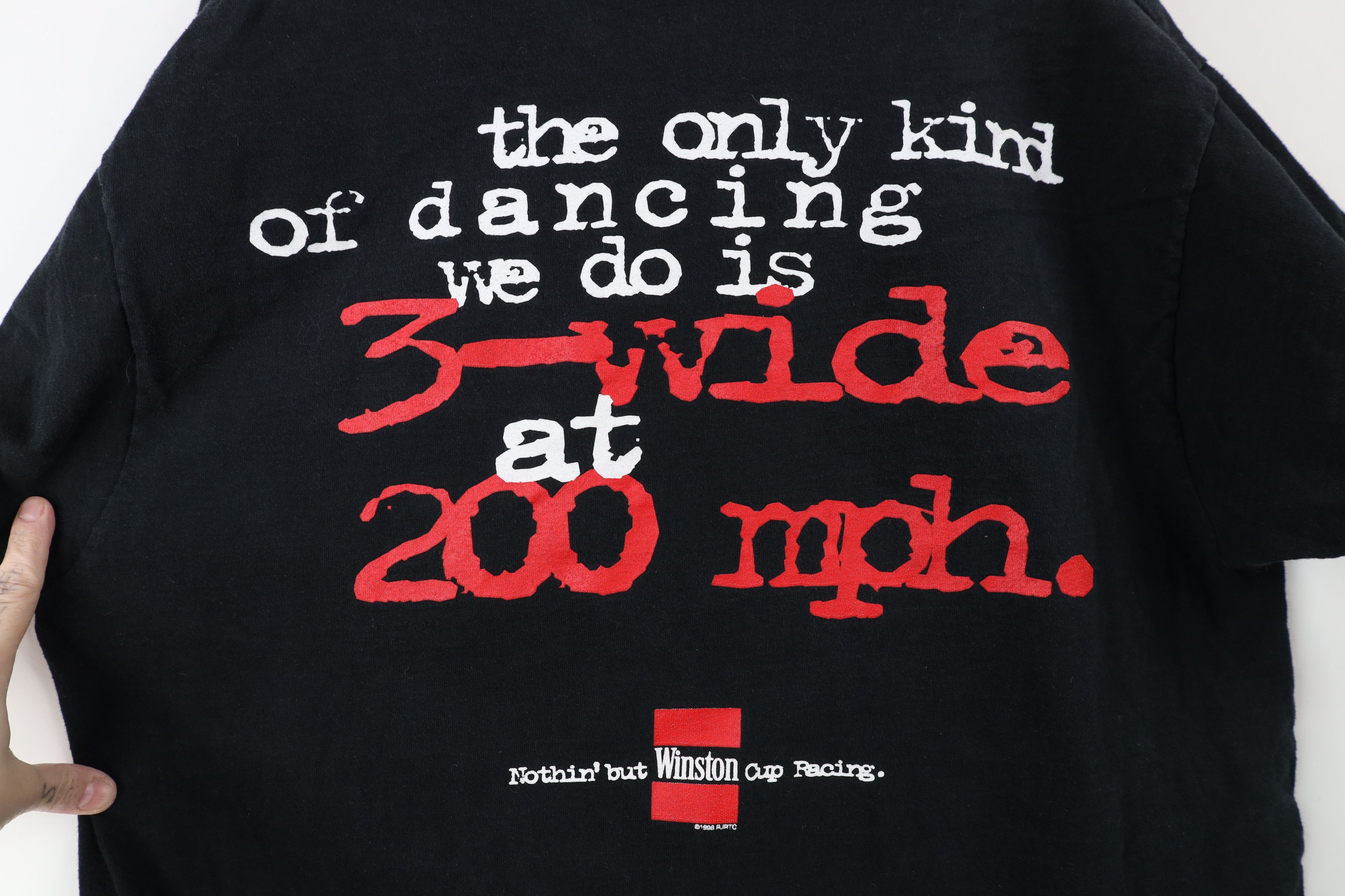 Vintage Vintage 90s Winston Cup Series Pocket T-Shirt Black USA Size US XL / EU 56 / 4 - 11 Thumbnail