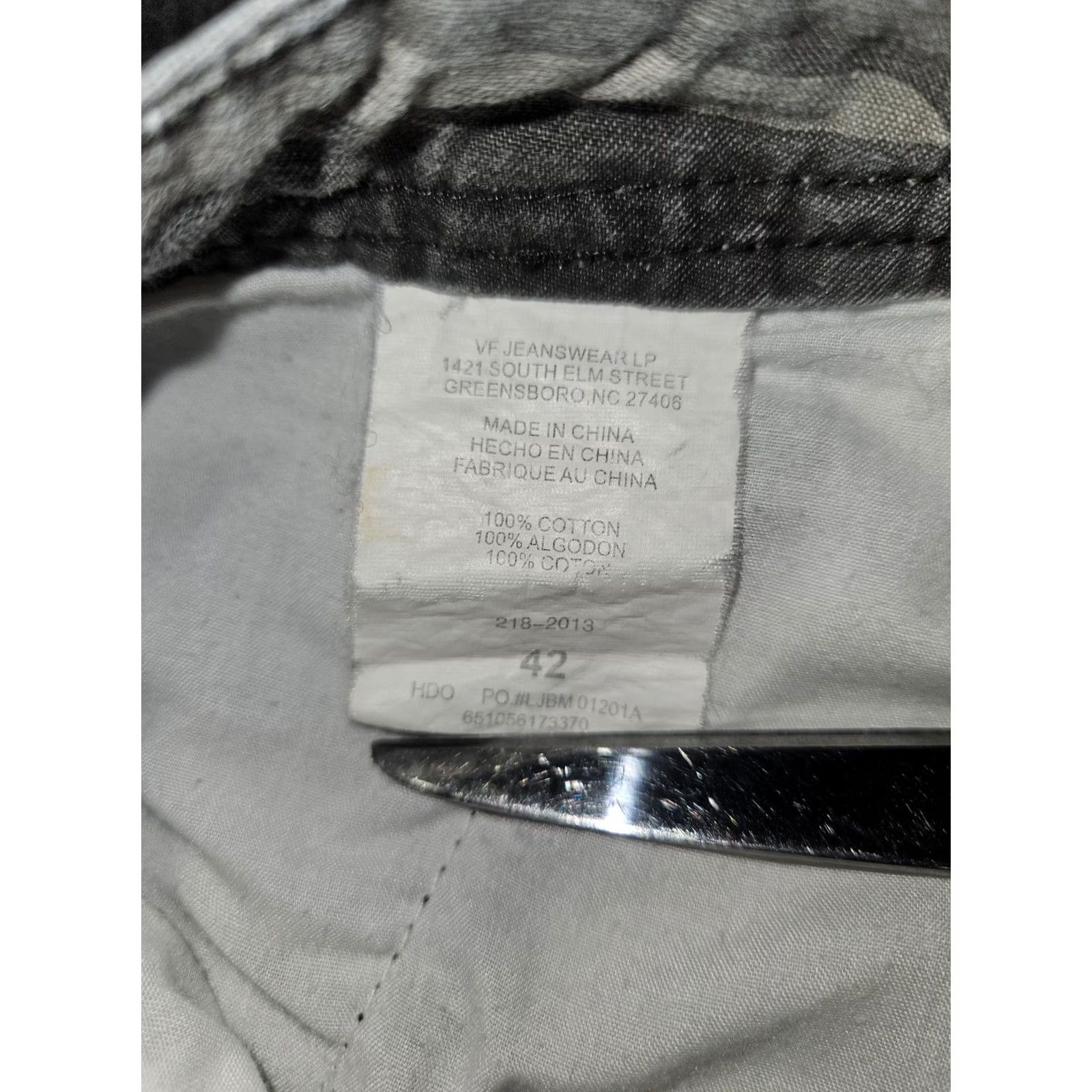 Lee Lee Dungarees Mens Cargo Shorts 42 Gray Camo Cotton Drawstring Pockets Casual Army Style Size US 42 / EU 58 - 3 Thumbnail