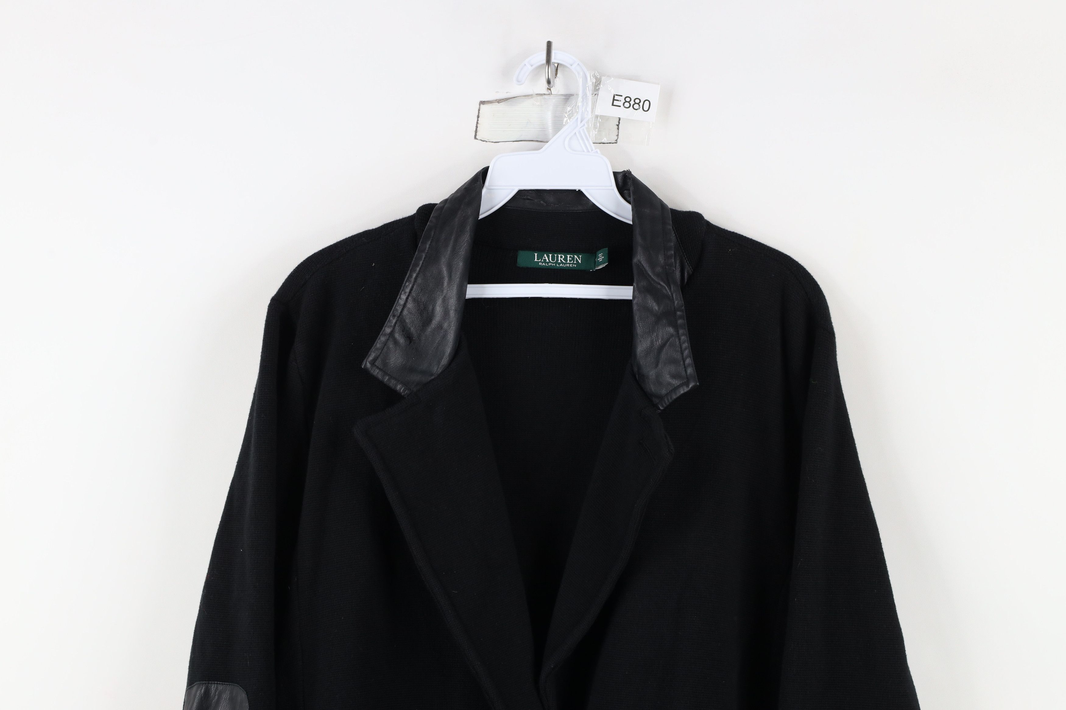 Ralph Lauren × Vintage Vintage 90s Ralph Lauren Patch Knit Sweater Blazer Jacket Size XL / US 12-14 / IT 48-50 - 2 Thumbnail