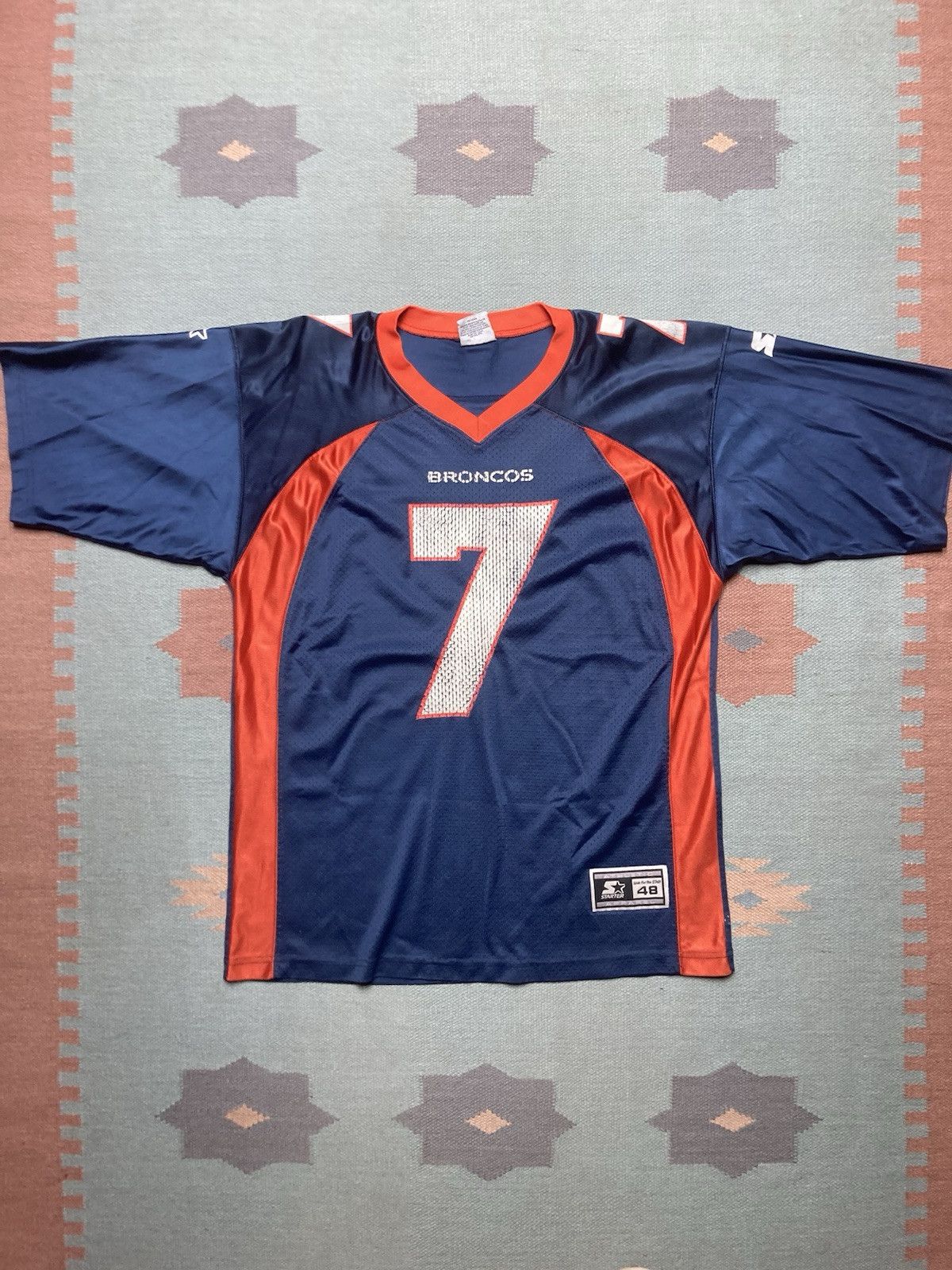 Starter × Vintage 90s starter football jersey John Elway Denver broncos 7 48 L Size US L / EU 52-54 / 3 - 1 Thumbnail