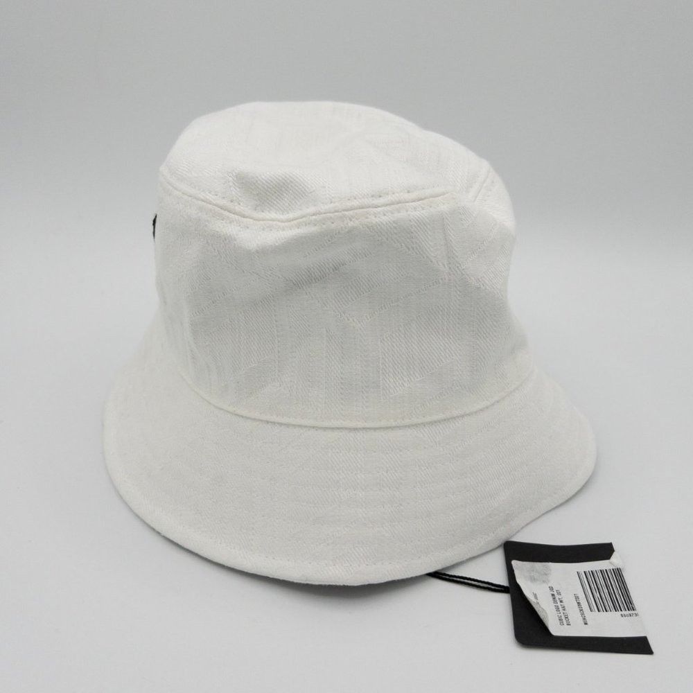 MCM MCM Cubic Logo Jacquard White Bucket Hat Size ONE SIZE - 4 Thumbnail