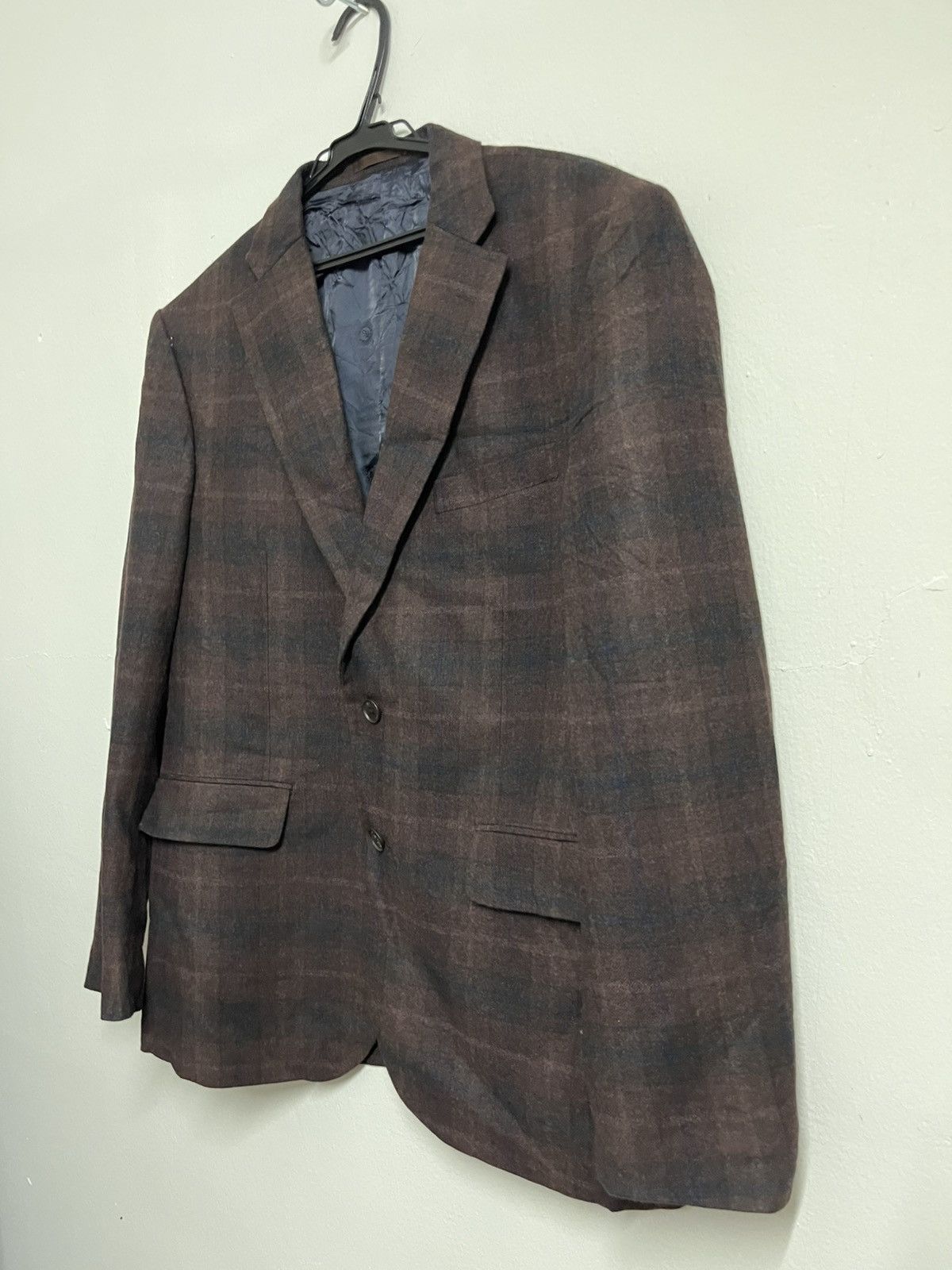 Ermenegildo Zegna 🔥Super Luxurious Zegna Cashmere Wool Shadow Plaid Blazers Size US L / EU 52-54 / 3 - 2 Thumbnail