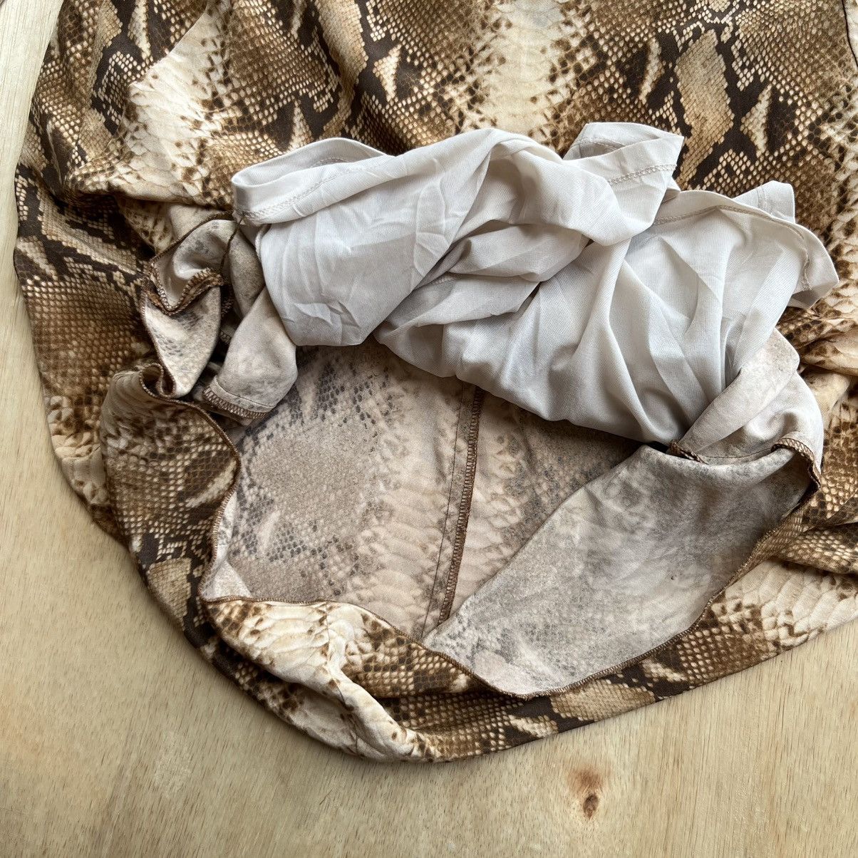 Japanese Brand KUHO MAXI DRESS SNAKE SKIN CAMO VINTAGE JAPANESE BRAND Size L / US 10 / IT 46 - 4 Thumbnail