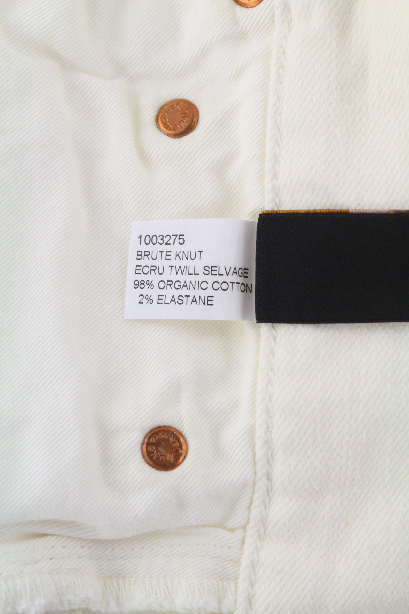 Nudie Jeans BRUTE KNUT W31/L28 Selvedge Ecru Jeans 80593 Size US 31 - 8 Thumbnail
