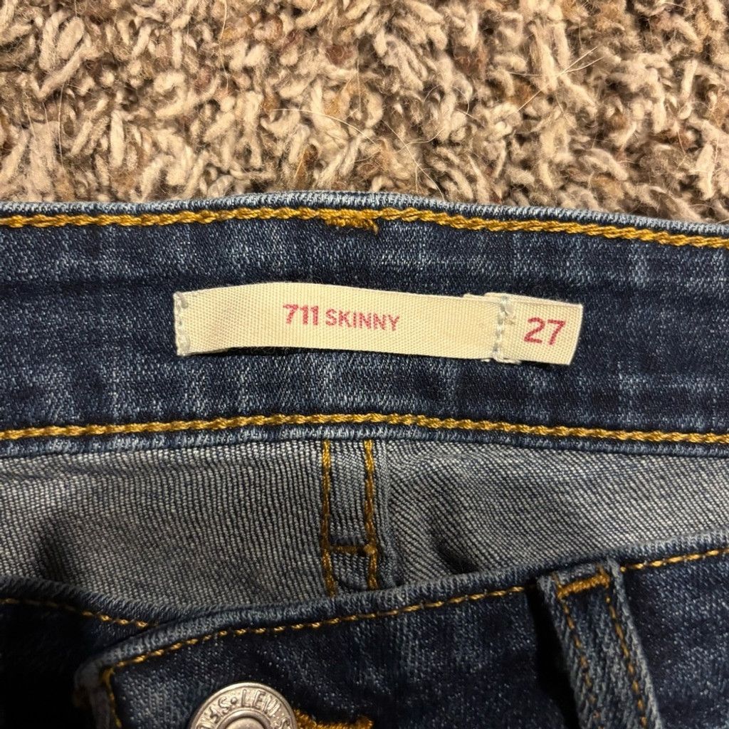 Levi's Levi's Women's 711 Blue Jeans Size 27" / US 4 / IT 40 - 4 Thumbnail