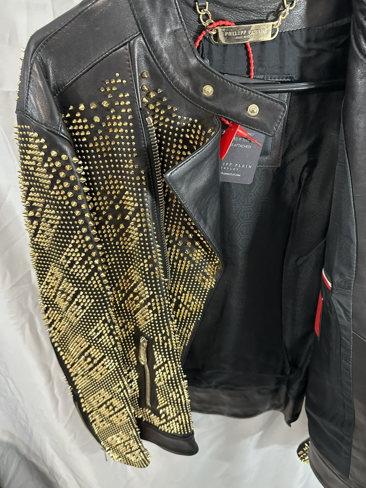 Philipp Plein Philipp Plein Leather Jacket Size US L / EU 52-54 / 3 - 15 Thumbnail