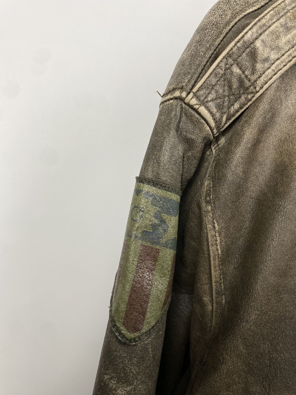 Vintage 🪖VINTAGE FRIEDRICH Aviator BROWN Leather Bomber Jacket Size US M / EU 48-50 / 2 - 10 Thumbnail