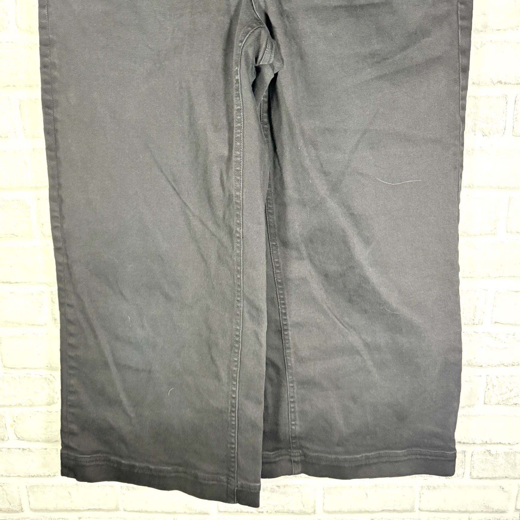 Everlane Everlane Pants Womens Size 8 Black Cropped Wide Casual 100% Cotton x 24 Size 30" / US 8 / IT 44 - 3 Thumbnail