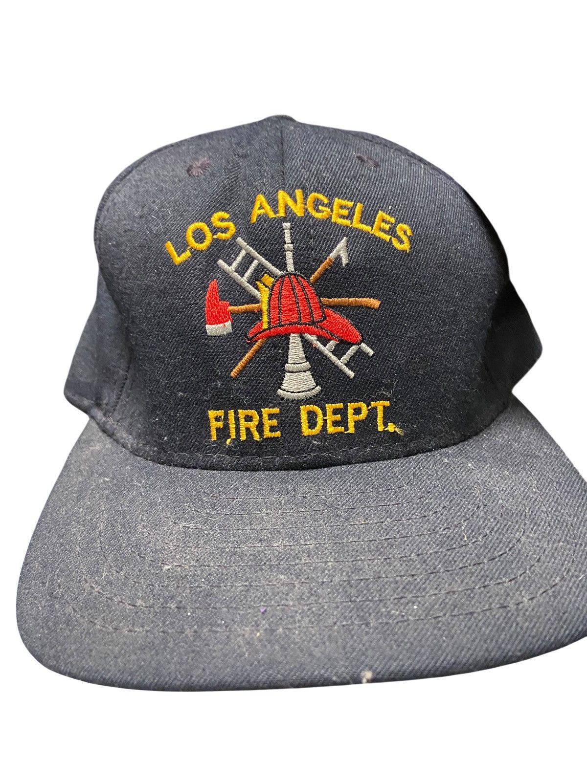 Vintage Vintage Los Angeles Fire Department SnapBack Hat Made In USA Size ONE SIZE - 2 Thumbnail