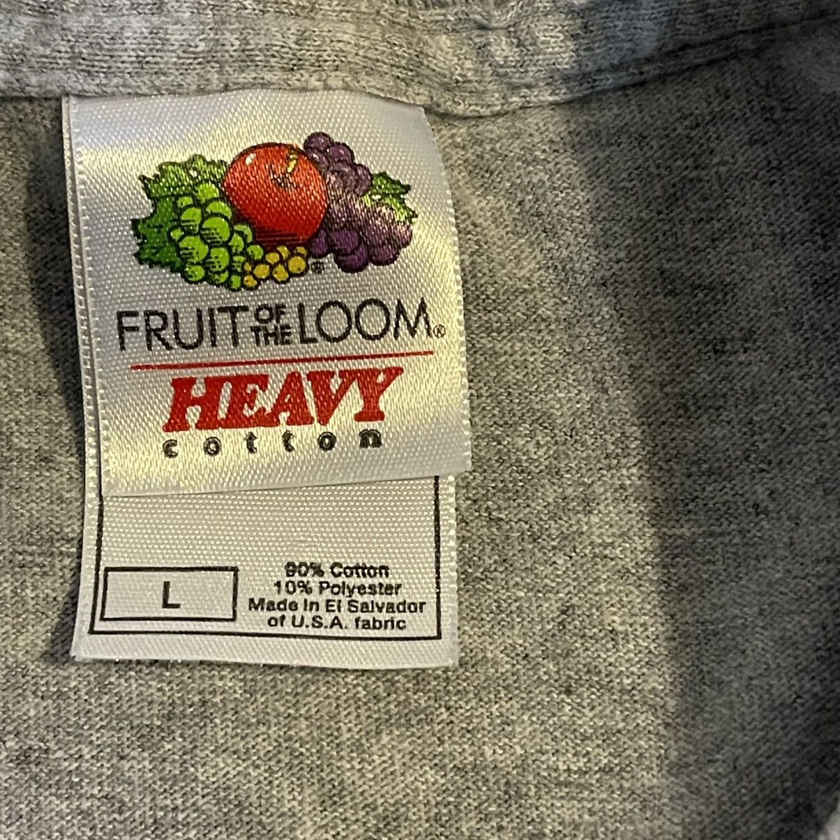 Fruit Of The Loom Vintage Shirt Men Large Gray Y2K Workout Streetwear Tee Size US L / EU 52-54 / 3 - 3 Thumbnail