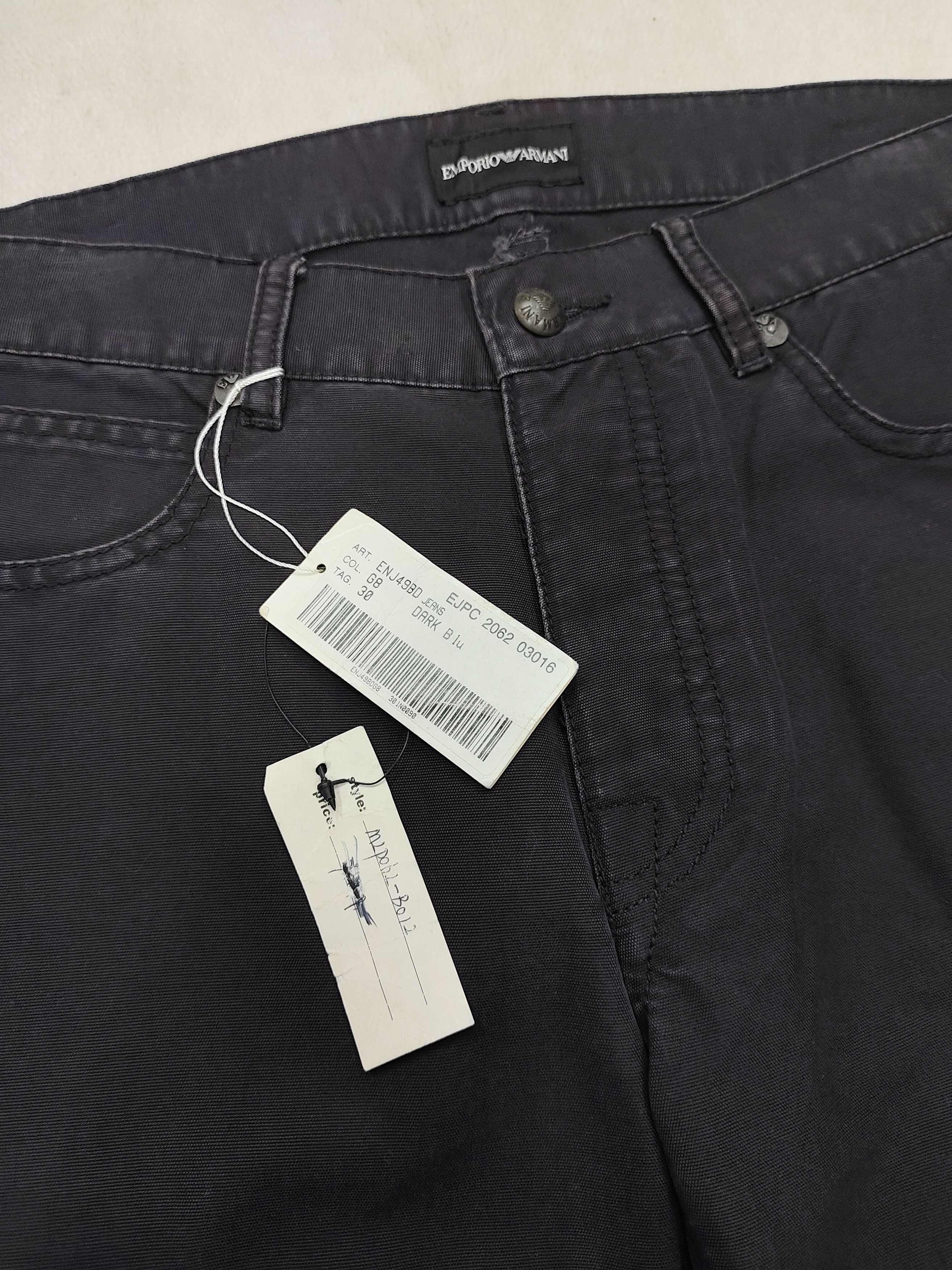Emporio Armani Emporio Armani🔥Y2K Dark Black Minimal Baggy Trouser Size US 31 - 3 Thumbnail