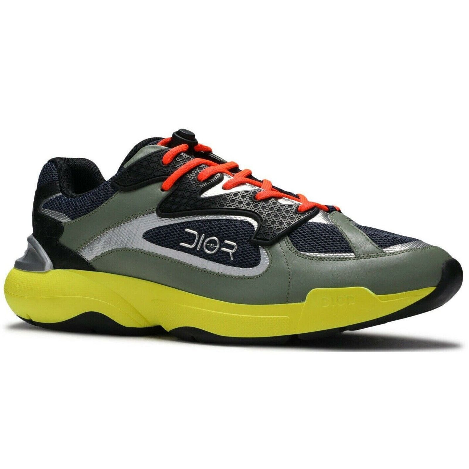 Dior Dior Mens B24 Sorayama Black Yellow Green Low Top Size US 8 / EU 41 - 1 Thumbnail