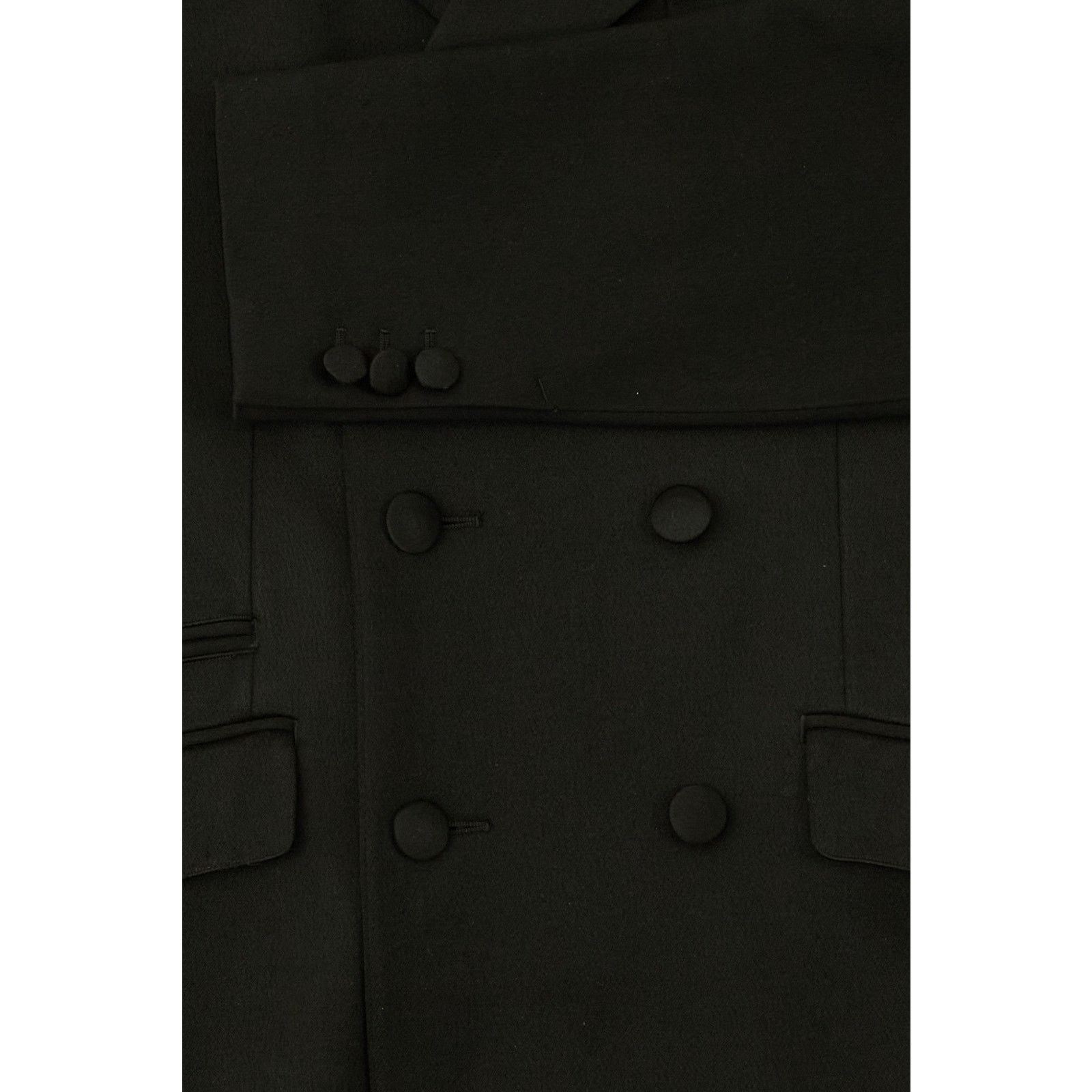 Prada F/W 2016 Wool Black Coat Size XL / US 12-14 / IT 48-50 - 3 Thumbnail