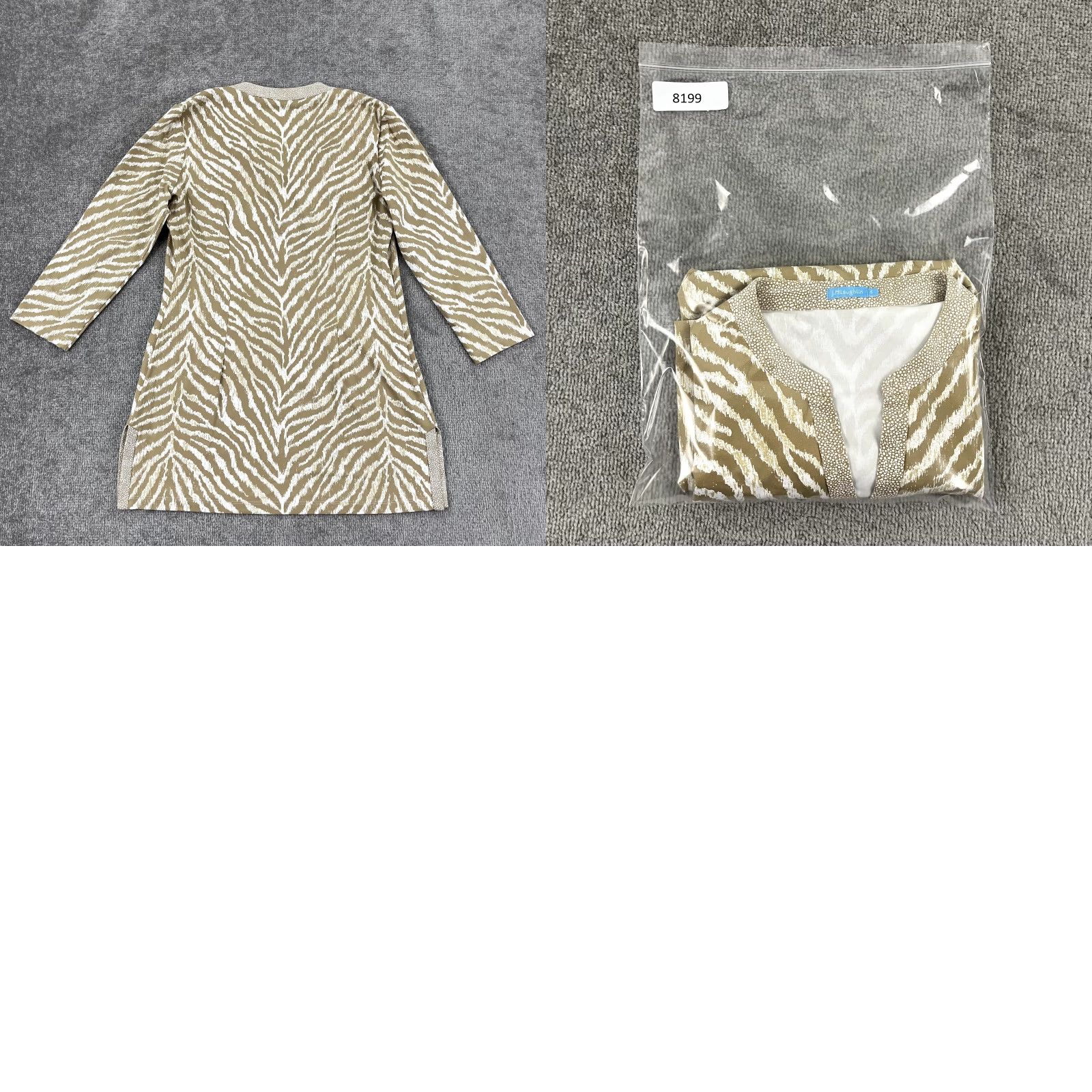J.McLaughlin J. McLaughlin Women's Tunic Shirt Small Animal Print Cotton Blend Casual Top Size S / US 4 / IT 40 - 8 Thumbnail