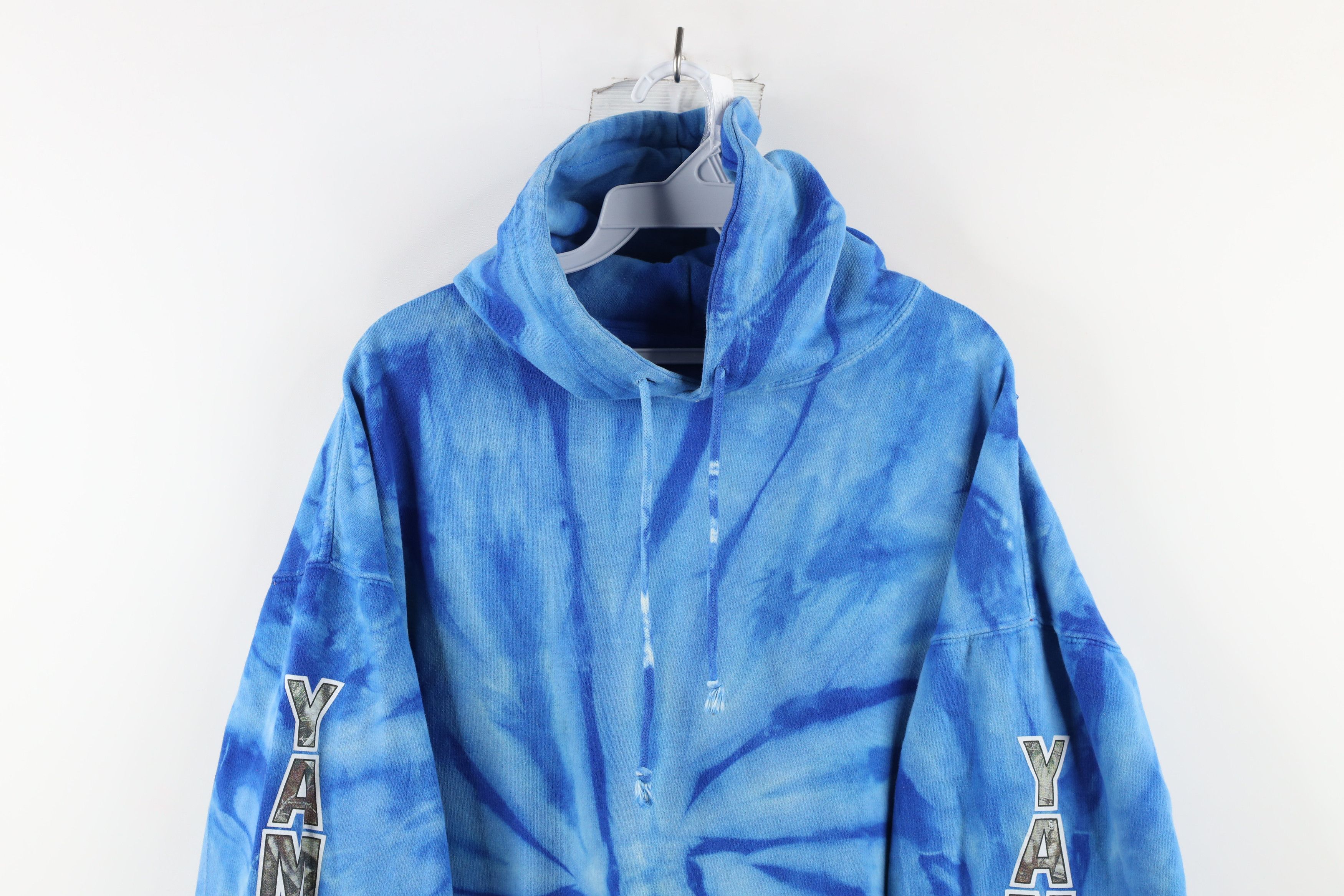Vintage Vintage 90s Yamaha Racing Out Acid Wash Hoodie Sweatshirt Size US XL / EU 56 / 4 - 2 Thumbnail