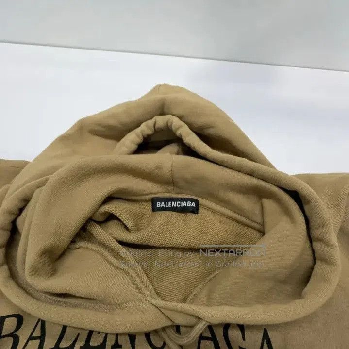 Balenciaga Balenciaga Casual Logo Hoodie in Khaki. Size US XS / EU 42 / 0 - 7 Thumbnail