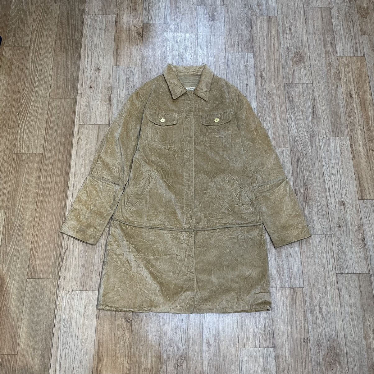 Helmut Lang 90s Helmut Lang Velvet Trench Coat Cotton Size US XS / EU 42 / 0 - 1 Thumbnail
