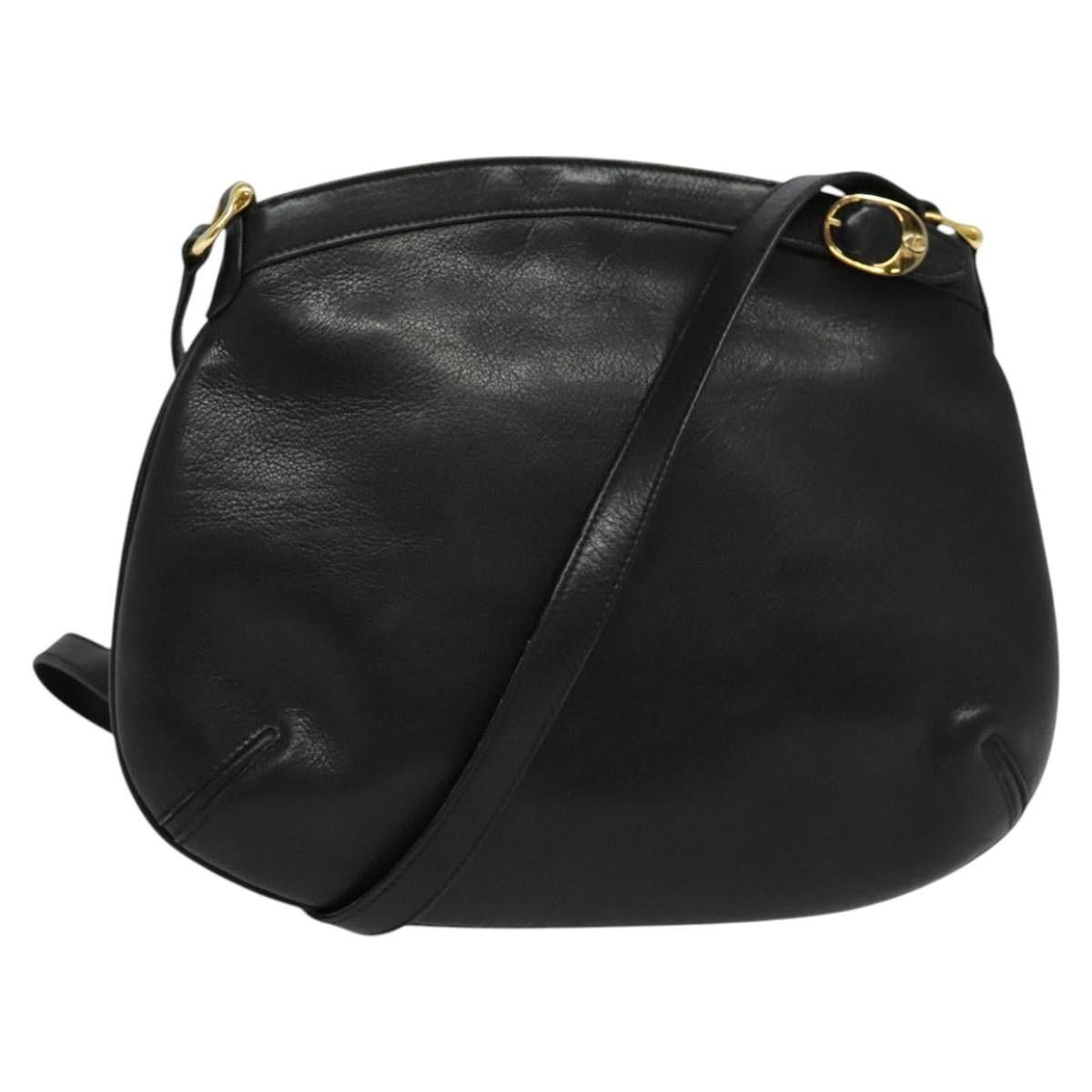 Gucci GUCCI Shoulder Bag Leather Black Gold Size ONE SIZE - 1 Thumbnail