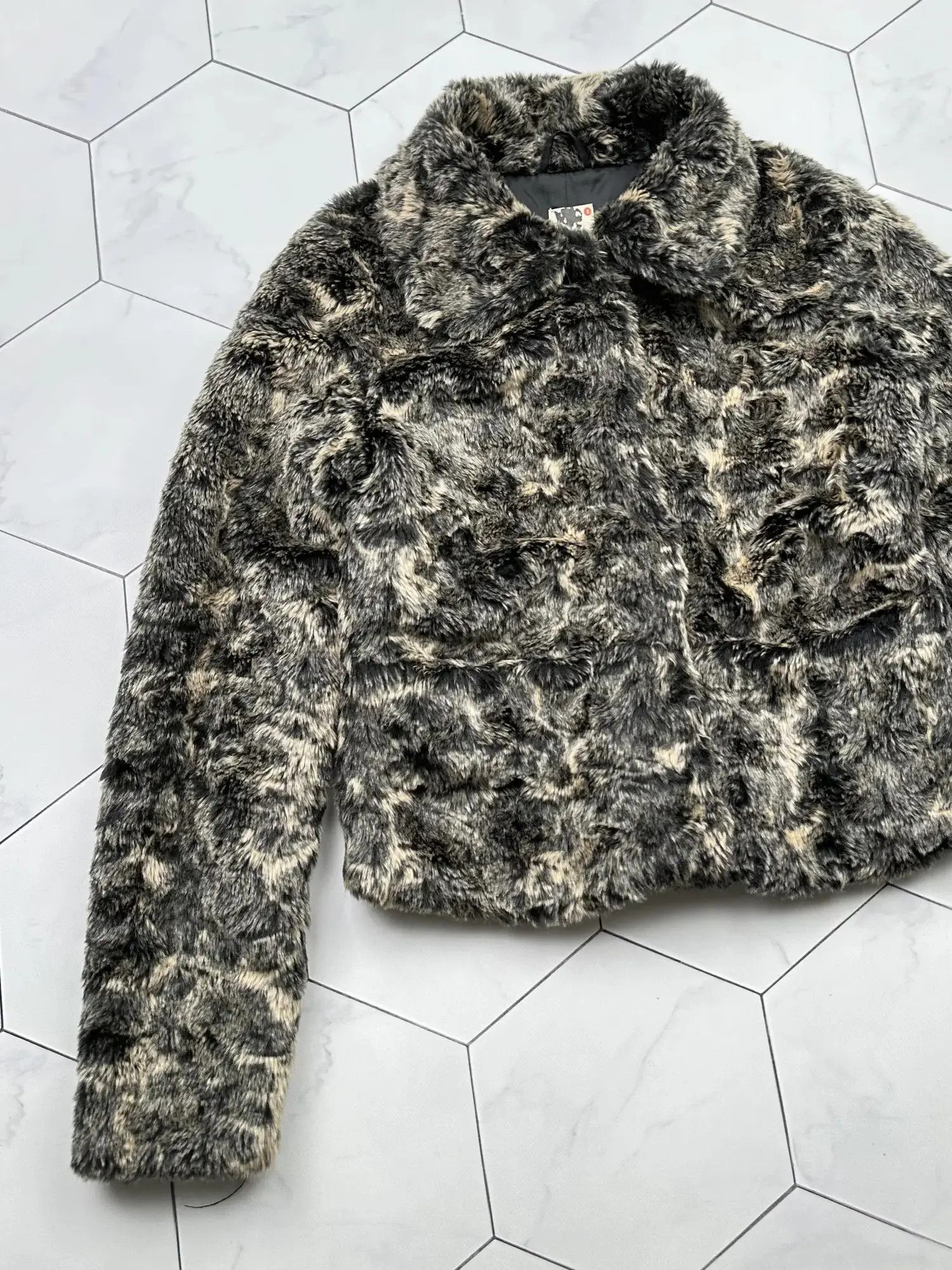 Japanese Brand Vintage Faux Fur Cropped Jacket (B444)D15E2 Size S / US 4 / IT 40 - 2 Thumbnail