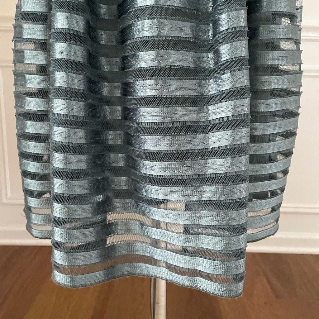 H&M H&M Green Contrast Ribbon Fit and Flare Dress S Size S / US 4 / IT 40 - 4 Thumbnail