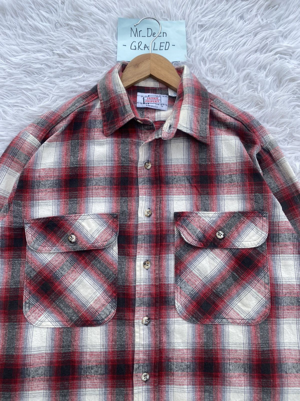 Flannel Rare Vintage Private Property Flannel Shirt Size US M / EU 48-50 / 2 - 5 Thumbnail