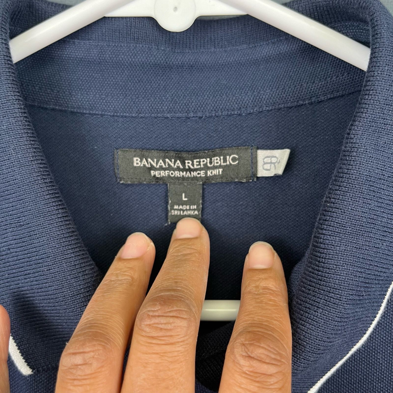 Banana Republic Banana Republic BR+ Short Sleeve Performance Knit Shirt J-01 Size US L / EU 52-54 / 3 - 4 Thumbnail