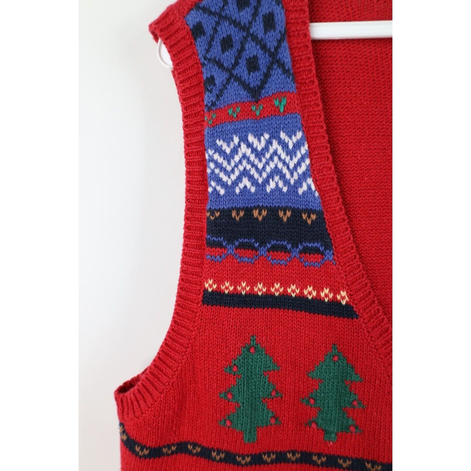 Vintage Vintage 90s Distressed Christmas Penguin Bells Sweater Vest Size XL / US 12-14 / IT 48-50 - 8 Thumbnail