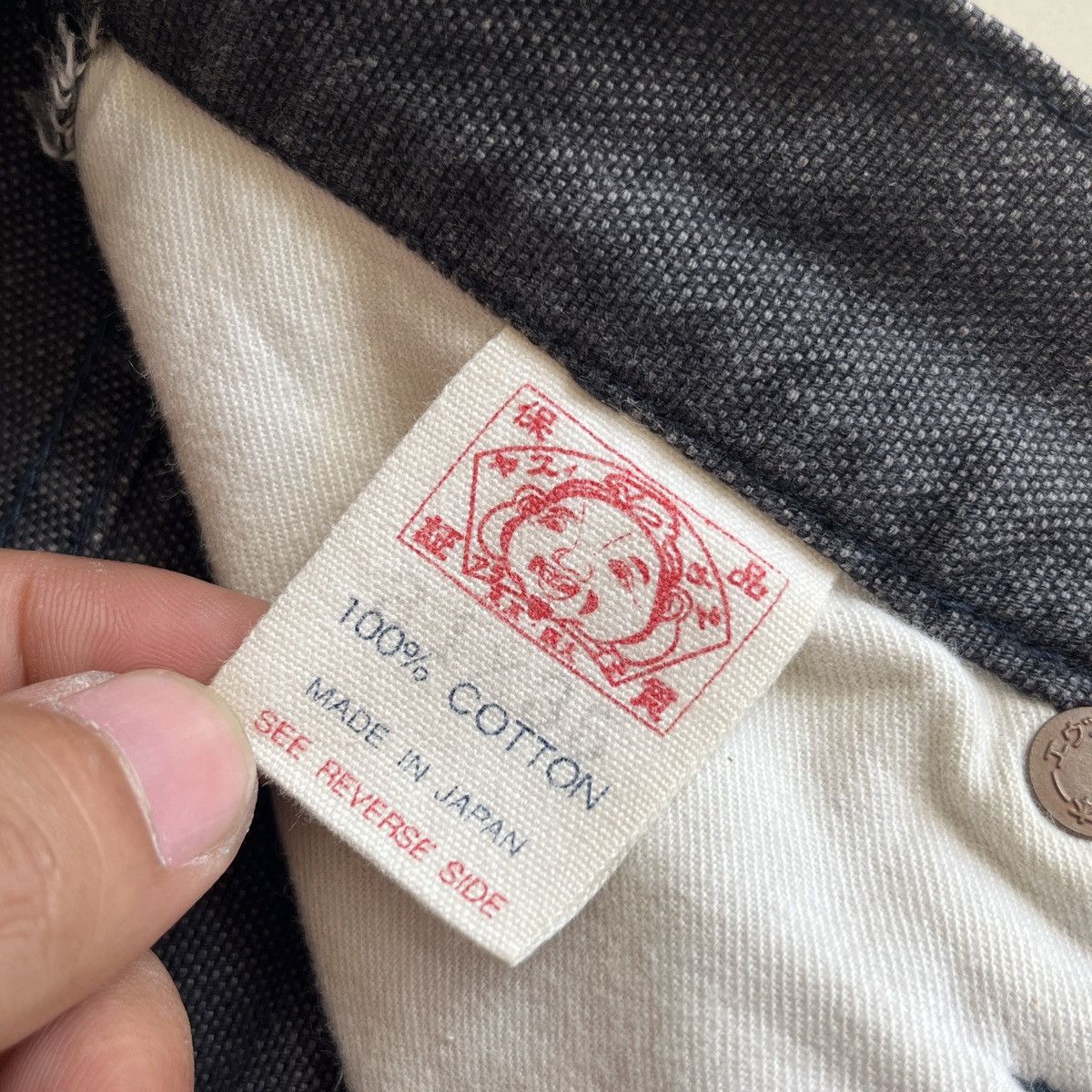 Evisu × Japanese Brand EVISU BLACK SEAGULL VELVET LIST JEANS Size US 30 / EU 46 - 5 Thumbnail