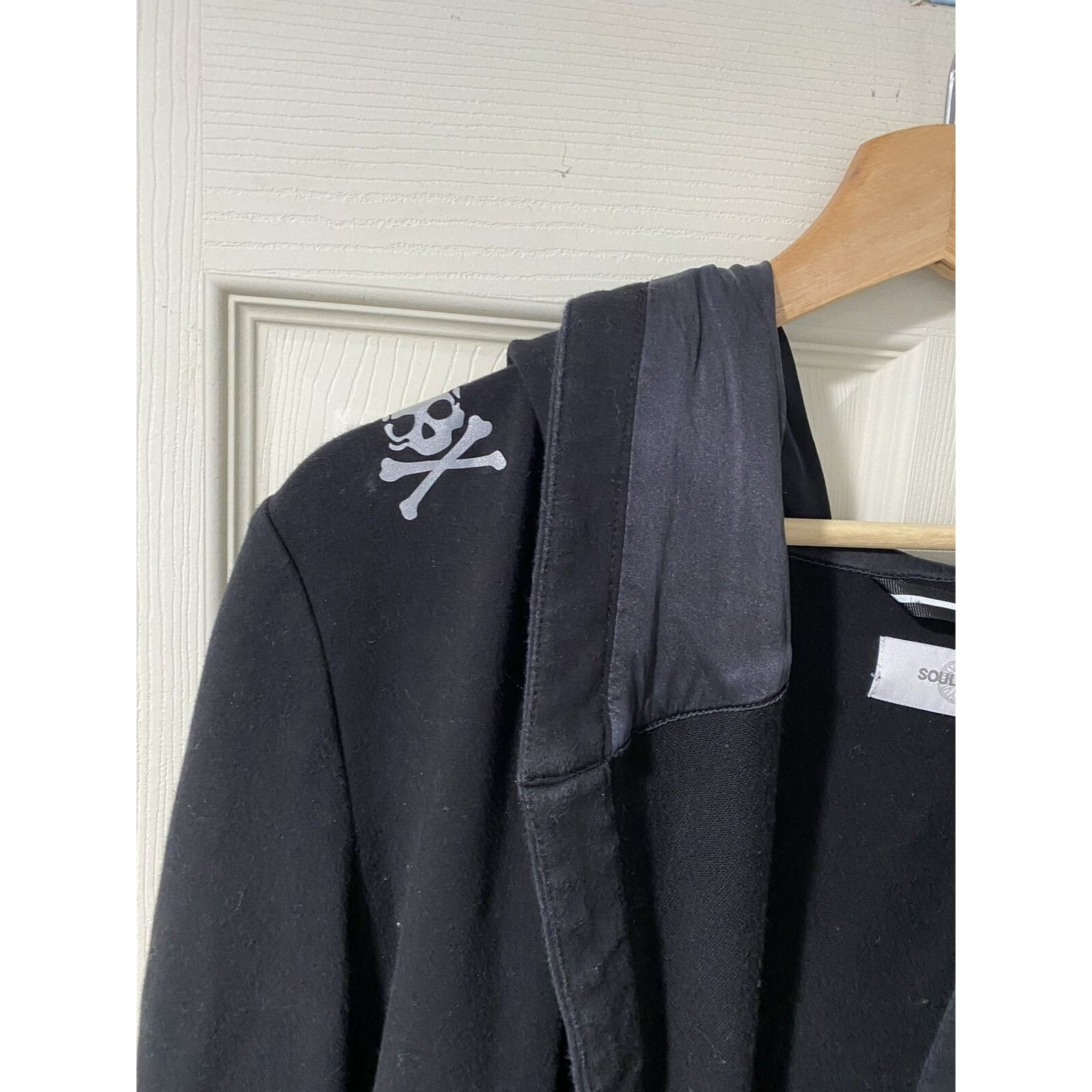 & Other Stories SoulCycle Black Hoodie With Leather Arms Size Medium A001510 Size M / US 6-8 / IT 42-44 - 10 Thumbnail