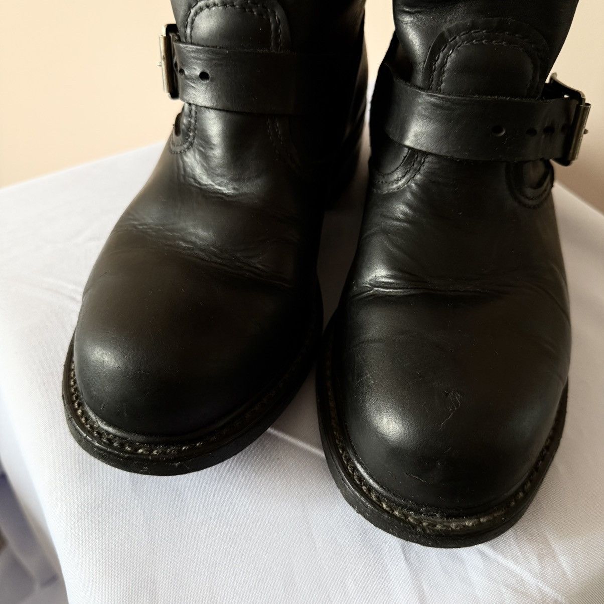 Dirk Bikkembergs Vintage 90s Engineer Made In USA Leather Boots Style Wesco Size US 7 / IT 37 - 3 Thumbnail