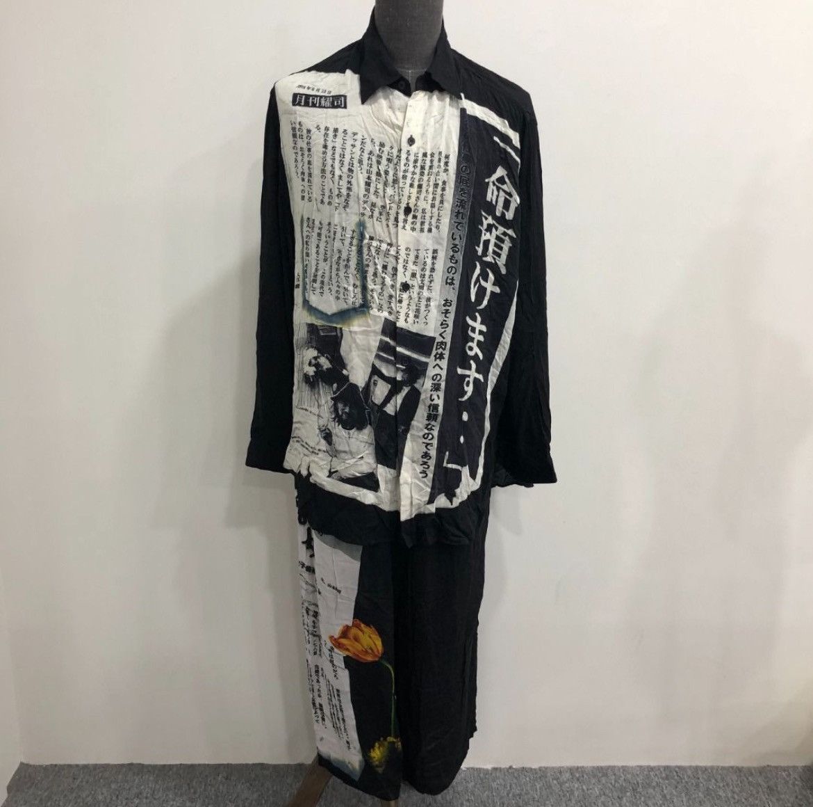 Authentic Yohji Yamamoto Black Scandal Clothes Set