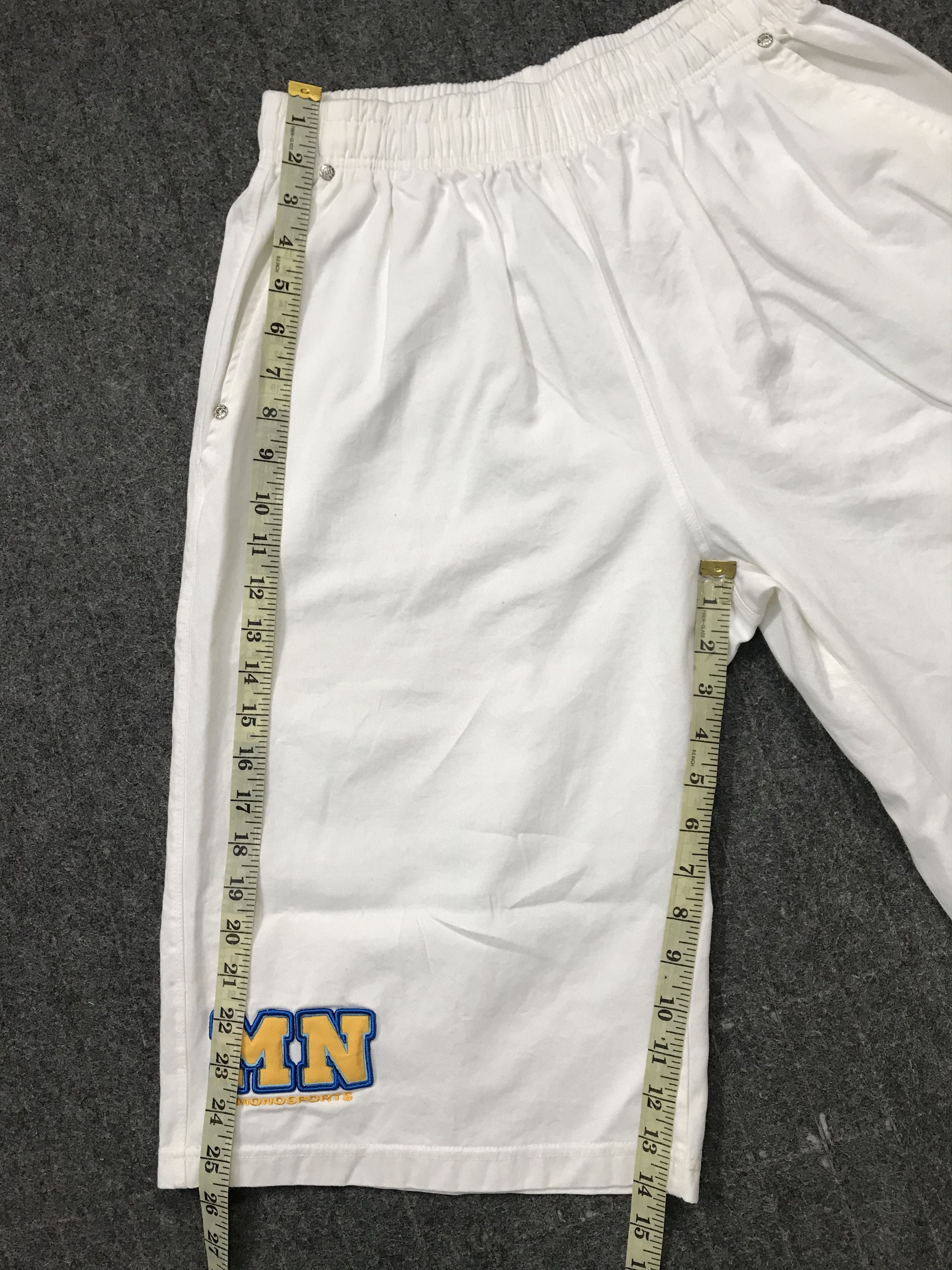 Vintage Mono Sport Company Short Pant Stretchable Embroidery Logo Size US 30 / EU 46 - 9 Thumbnail