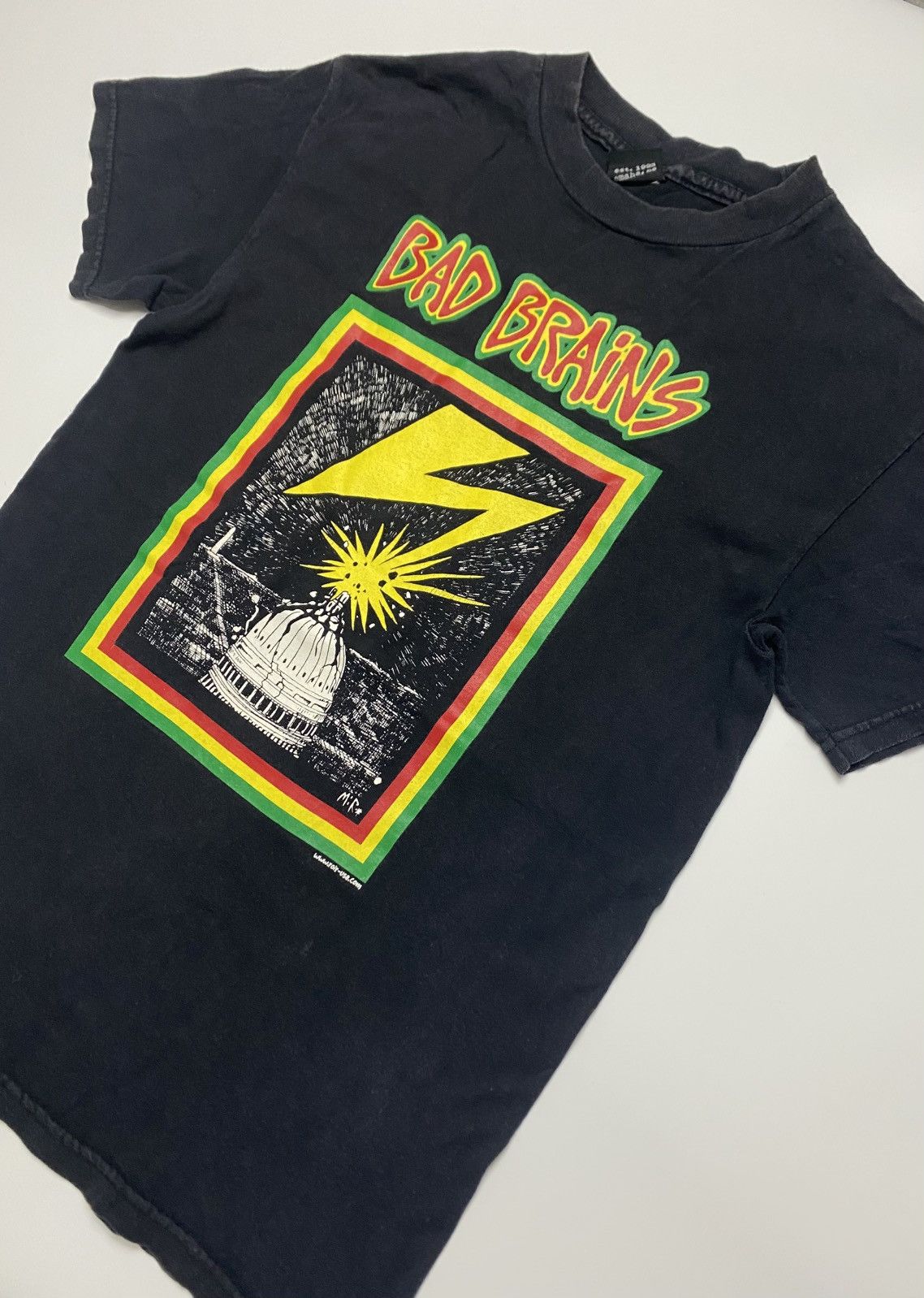 Band Tees Vintage 90s Bad Brains Band Capitol DC Bolt Tee Size US M / EU 48-50 / 2 - 2 Thumbnail