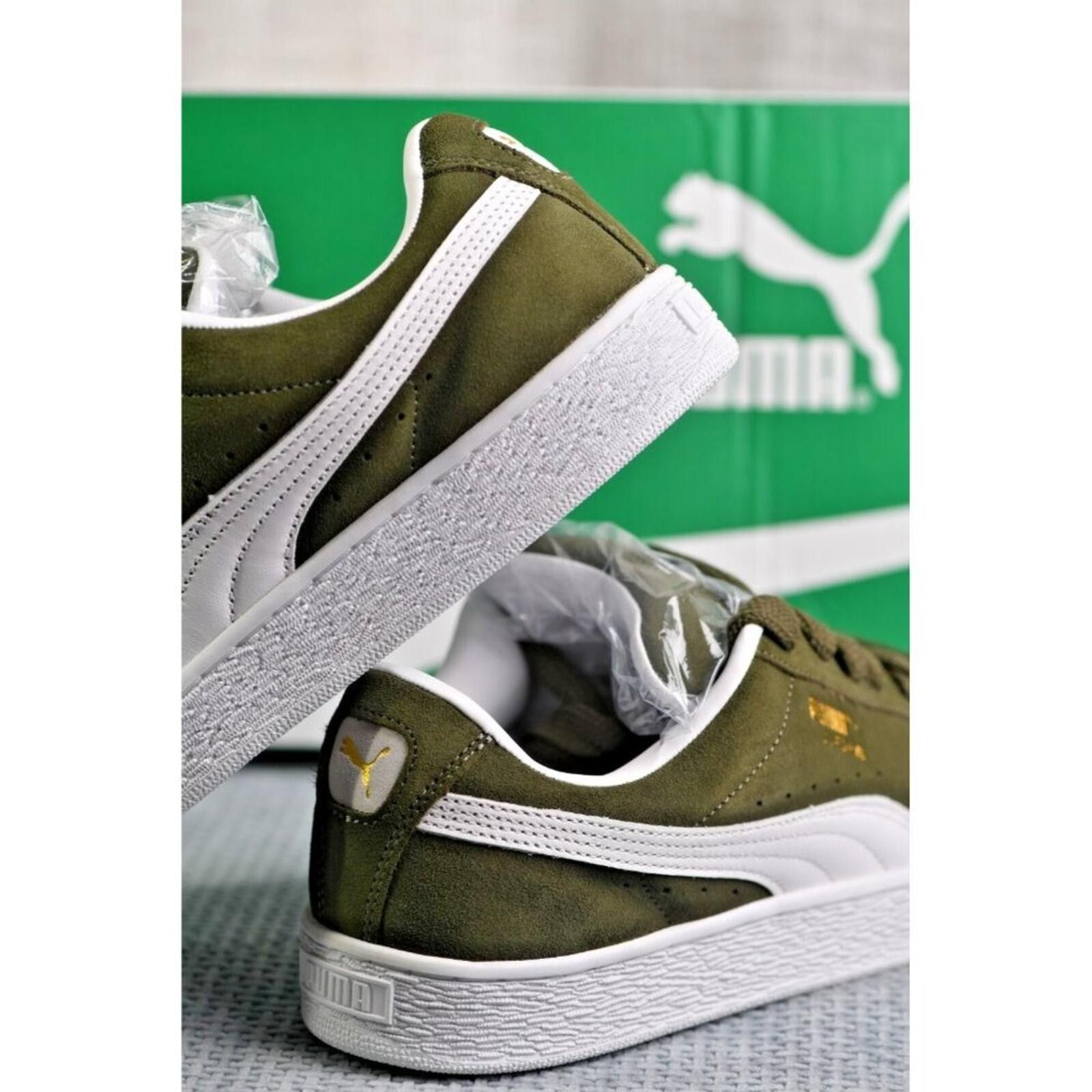 Puma PUMA Suede XL | Dark Oliver/Puma White | 395205-13 Size US 9 / EU 42 - 5 Thumbnail