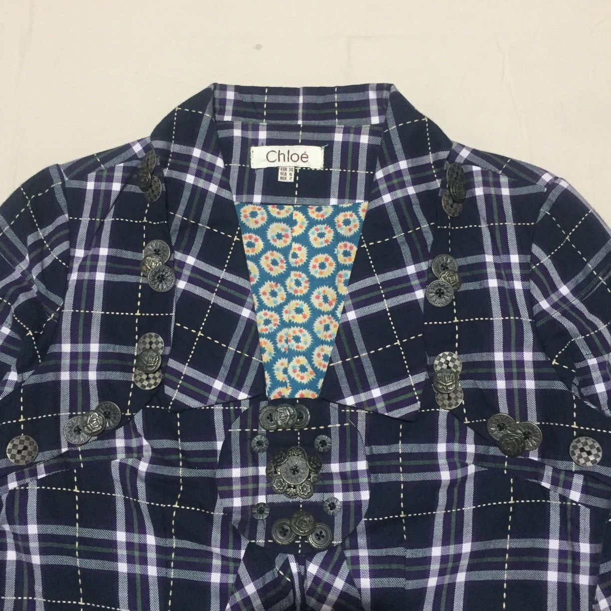 Chloe Chloe Tartan Blazers Size M / US 6-8 / IT 42-44 - 2 Thumbnail