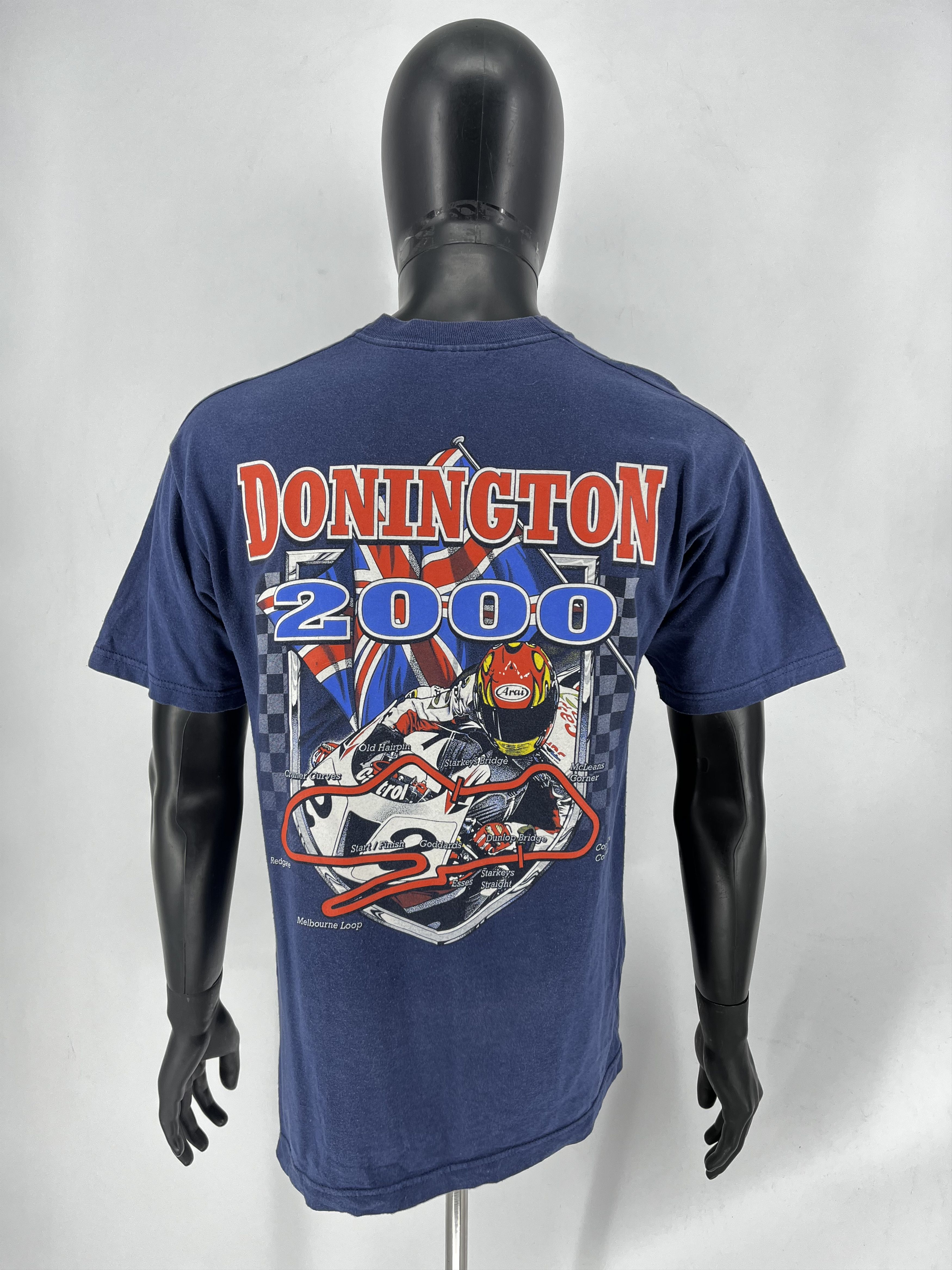 Vintage Vintage MotoGP Donington 2000 T-Shirt Screen Stars Racing Size US M / EU 48-50 / 2 - 8 Thumbnail