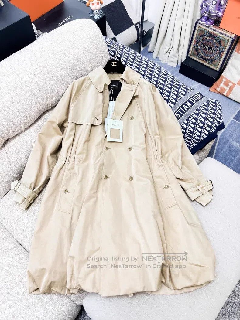 Chanel Chanel 25B autumn and winter khaki dark pattern logo long Size XS / US 0-2 / IT 36-38 - 2 Thumbnail