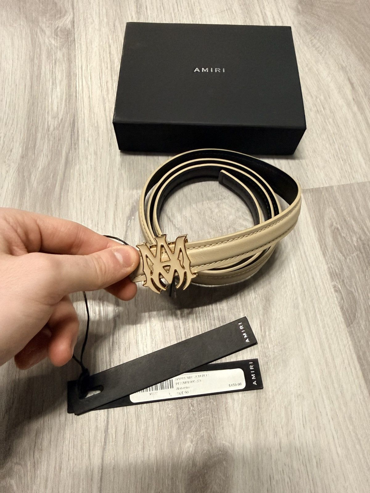 Amiri Amiri Small Logo Belt Size 32 - 1 Thumbnail