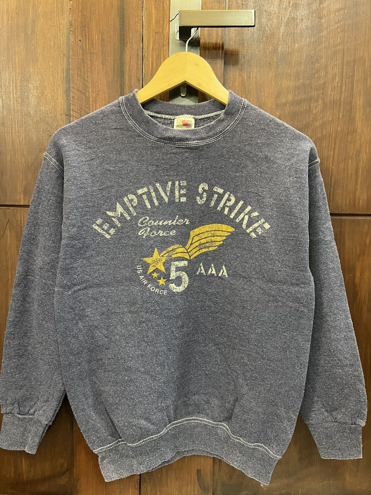 Vintage Vintage US Air Force Sweatshirt Size US S / EU 44-46 / 1 - 1 Thumbnail