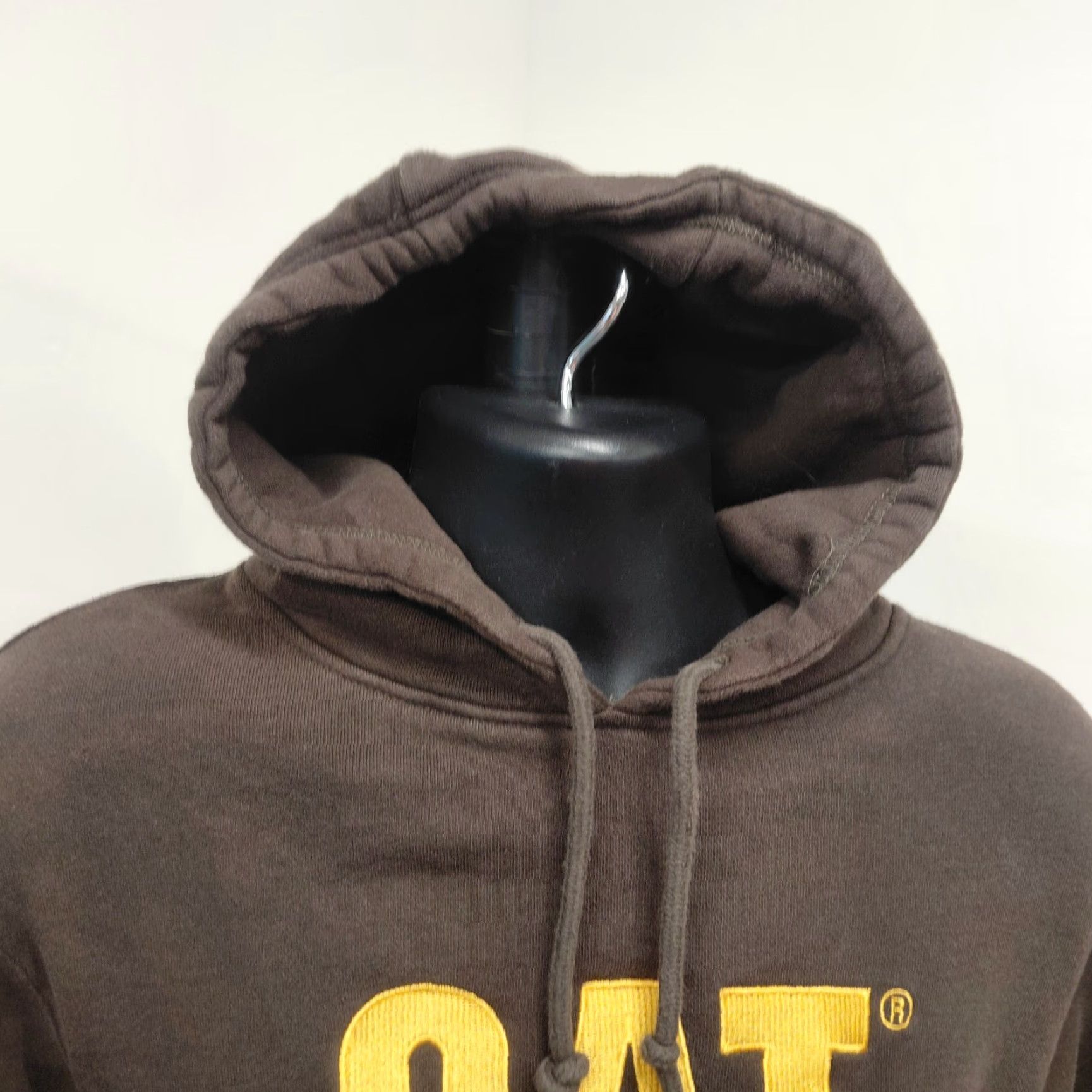 Vintage VINTAGE Caterpillar CAT Hoodie Men's Large Brown/Yellow Logo Pullover Long Sleeve Size US L / EU 52-54 / 3 - 7 Thumbnail