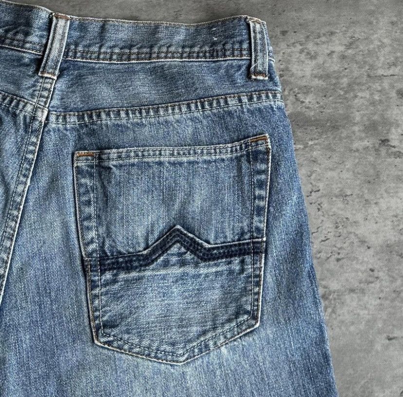 Affliction × DKNY × Japanese Brand Vintage Y2K DKNY Embroidered Grunge Opium Denim Jeans Size US 31 - 3 Thumbnail