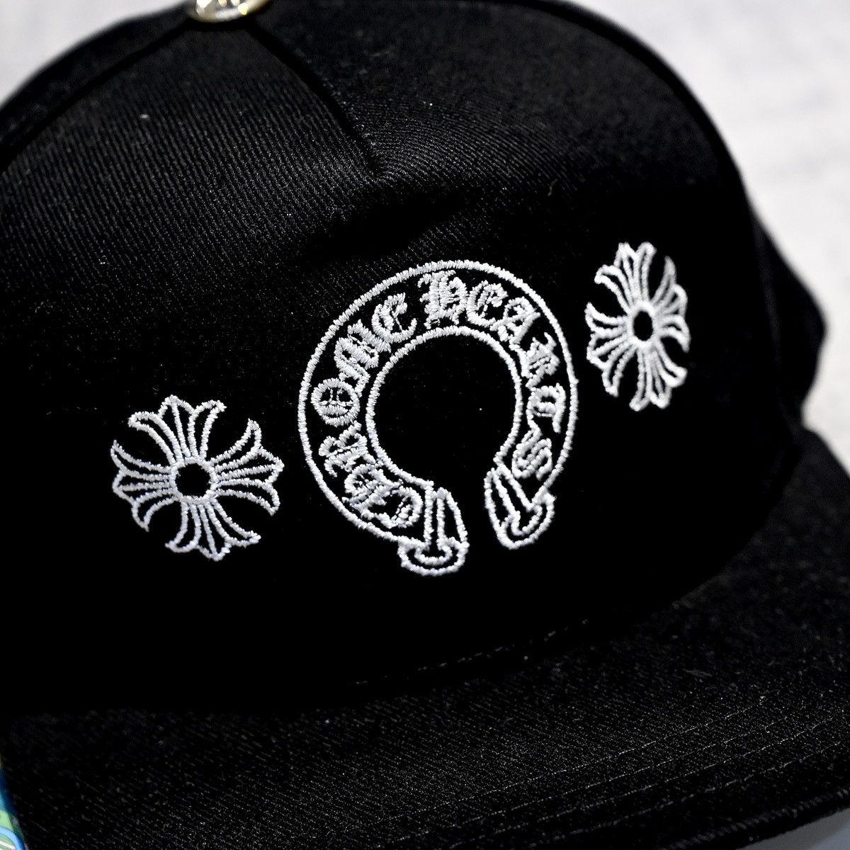 Chrome Hearts CHROME HEARTS HORSESHOE DENIM HAT BLACK Size ONE SIZE - 3 Thumbnail