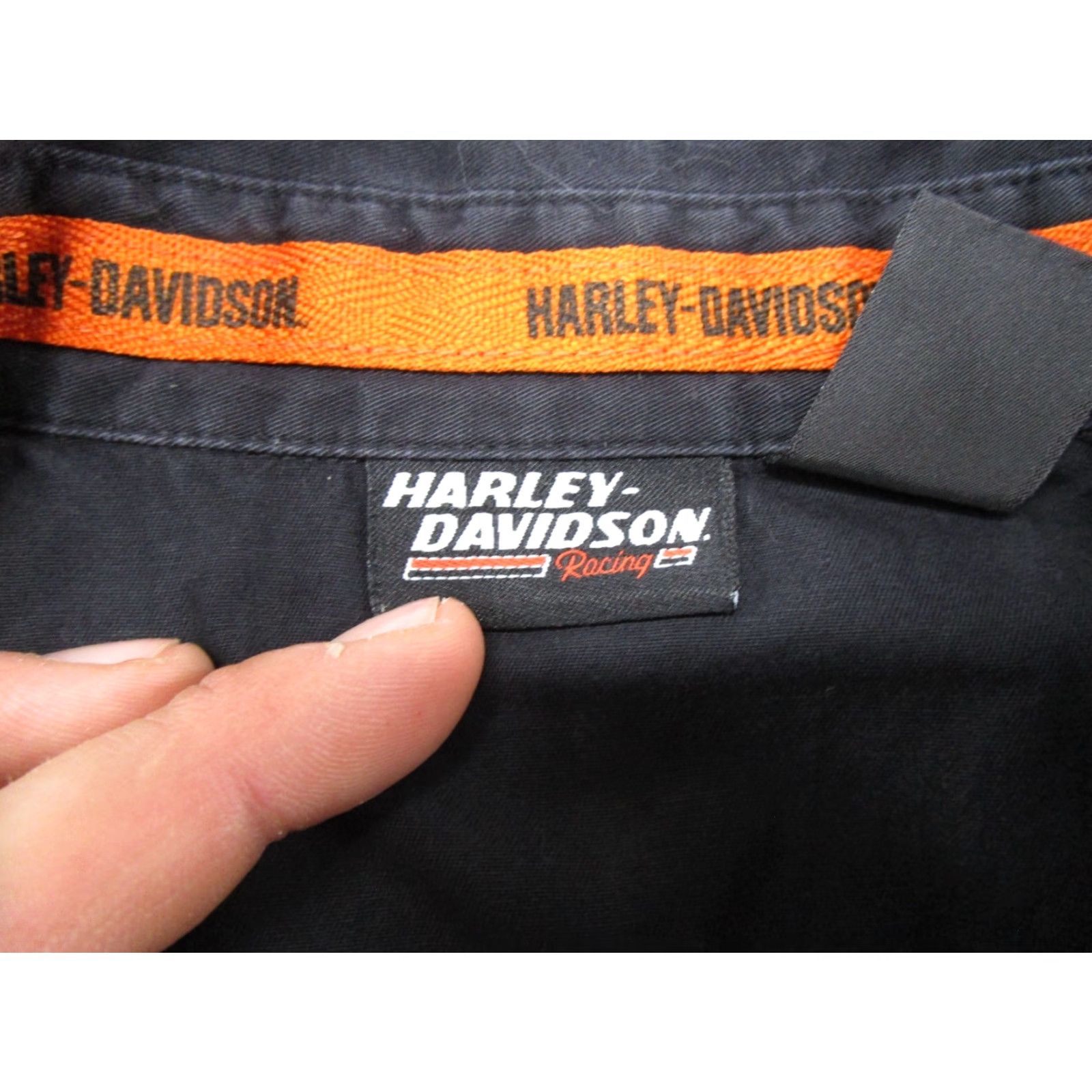 Harley Davidson Harley-Davidson Shirt Womens 2X Black Short Sleeve Cotton Vintage No Size XXL / US 16-18 / IT 52-54 - 4 Thumbnail