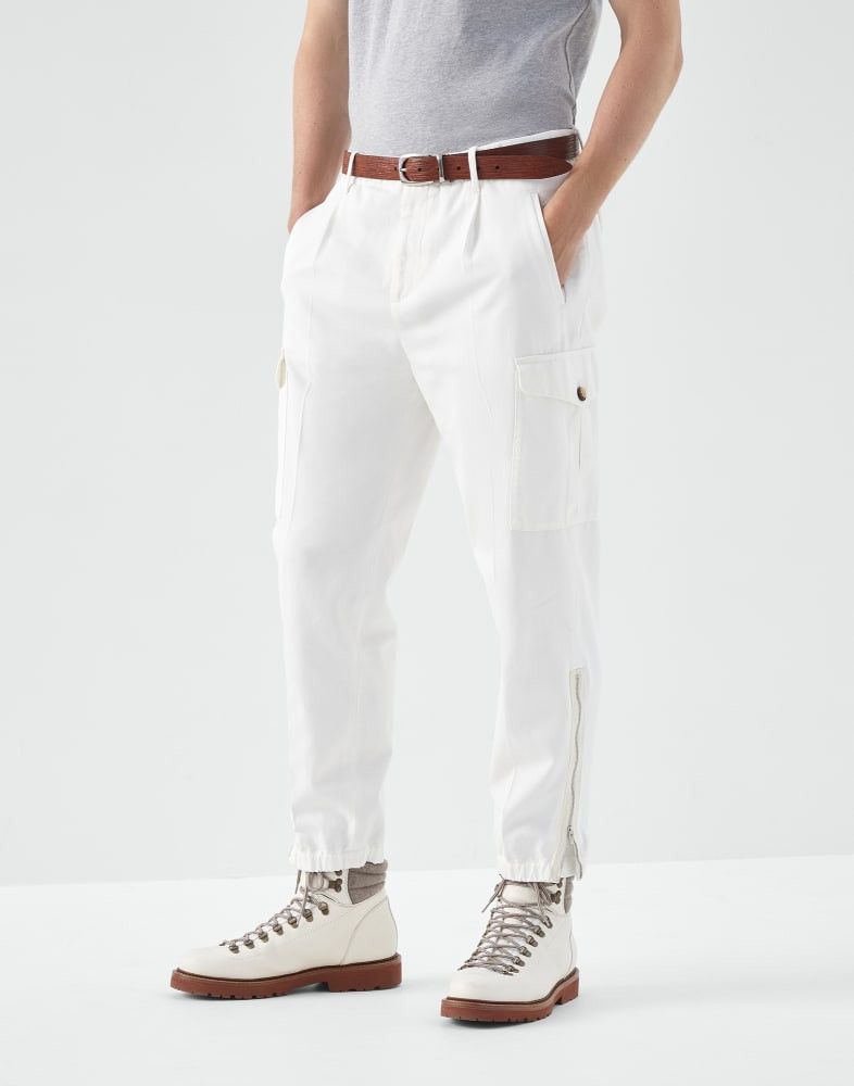 Brunello Cucinelli o1w1db10924 Pants in White Size US 30 / EU 46 - 1 Thumbnail